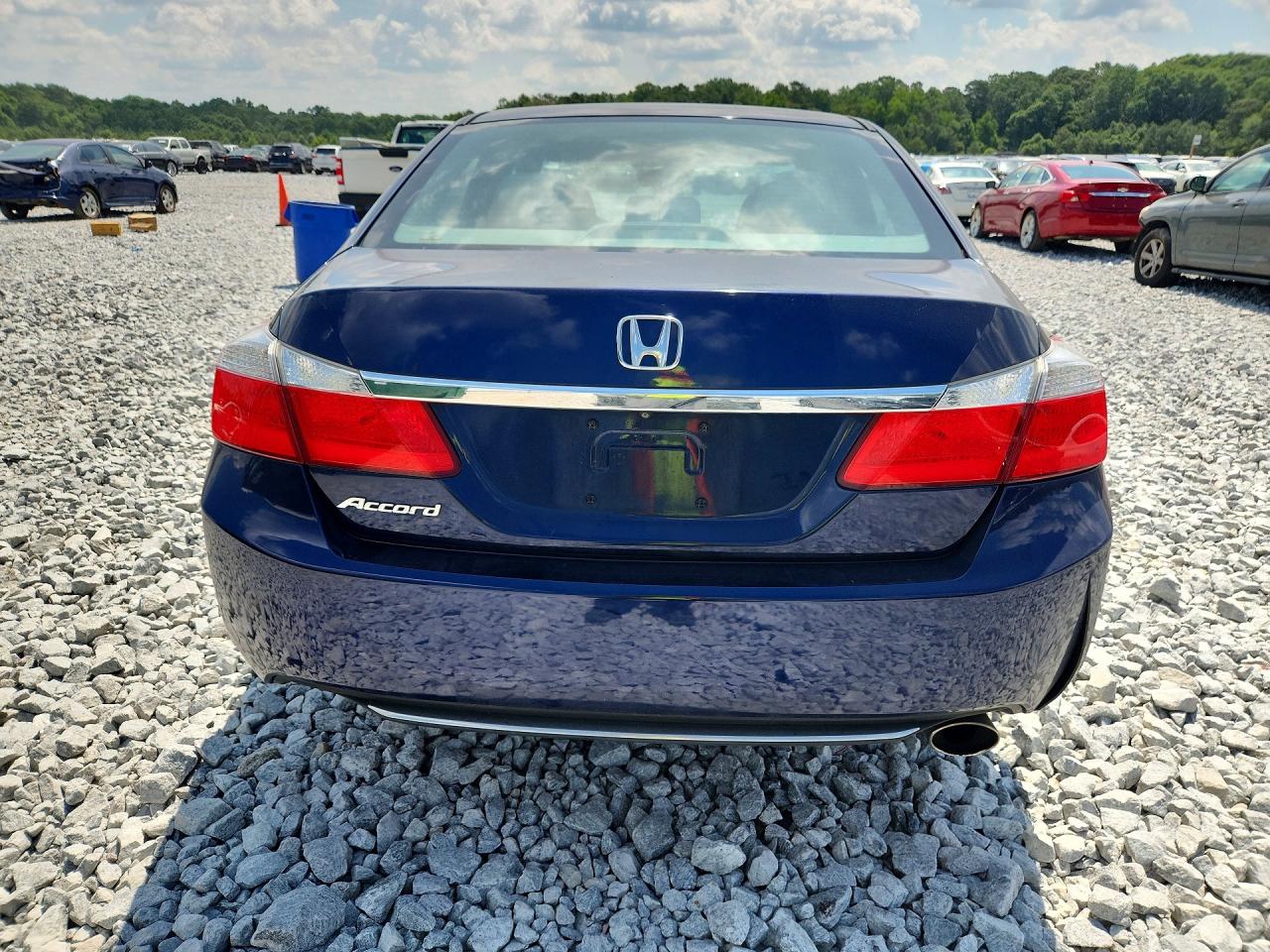 2013 Honda Accord Lx Blue vin: 1HGCR2F34DA059389
