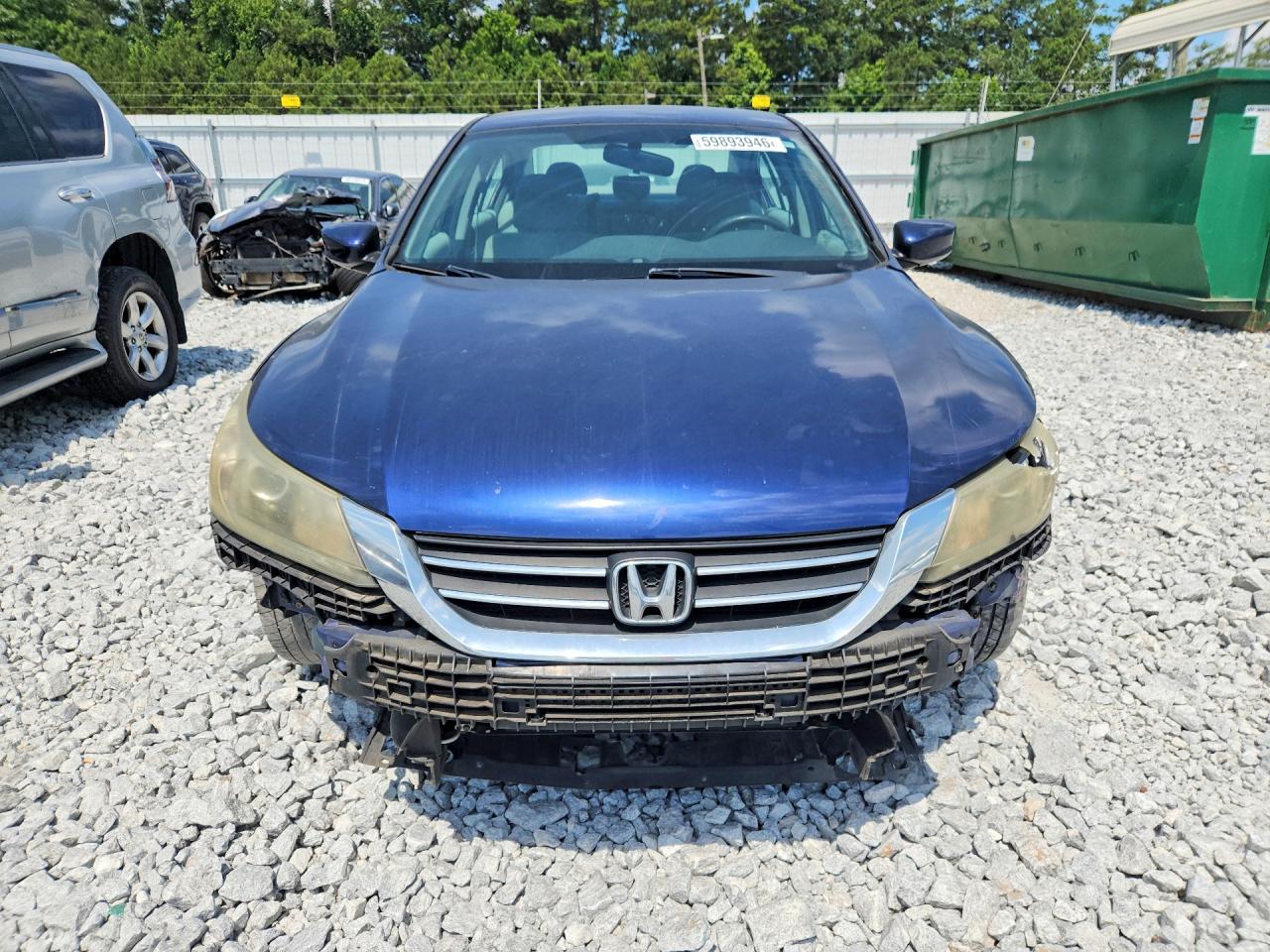 2013 Honda Accord Lx Blue vin: 1HGCR2F34DA059389