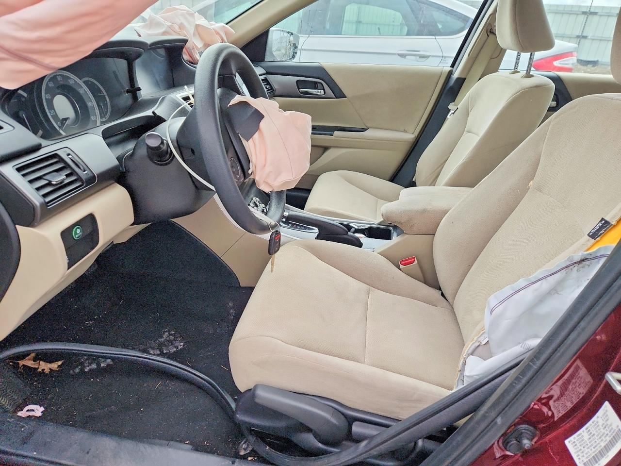 2013 Honda Accord Lx Burgundy vin: 1HGCR2F34DA061398