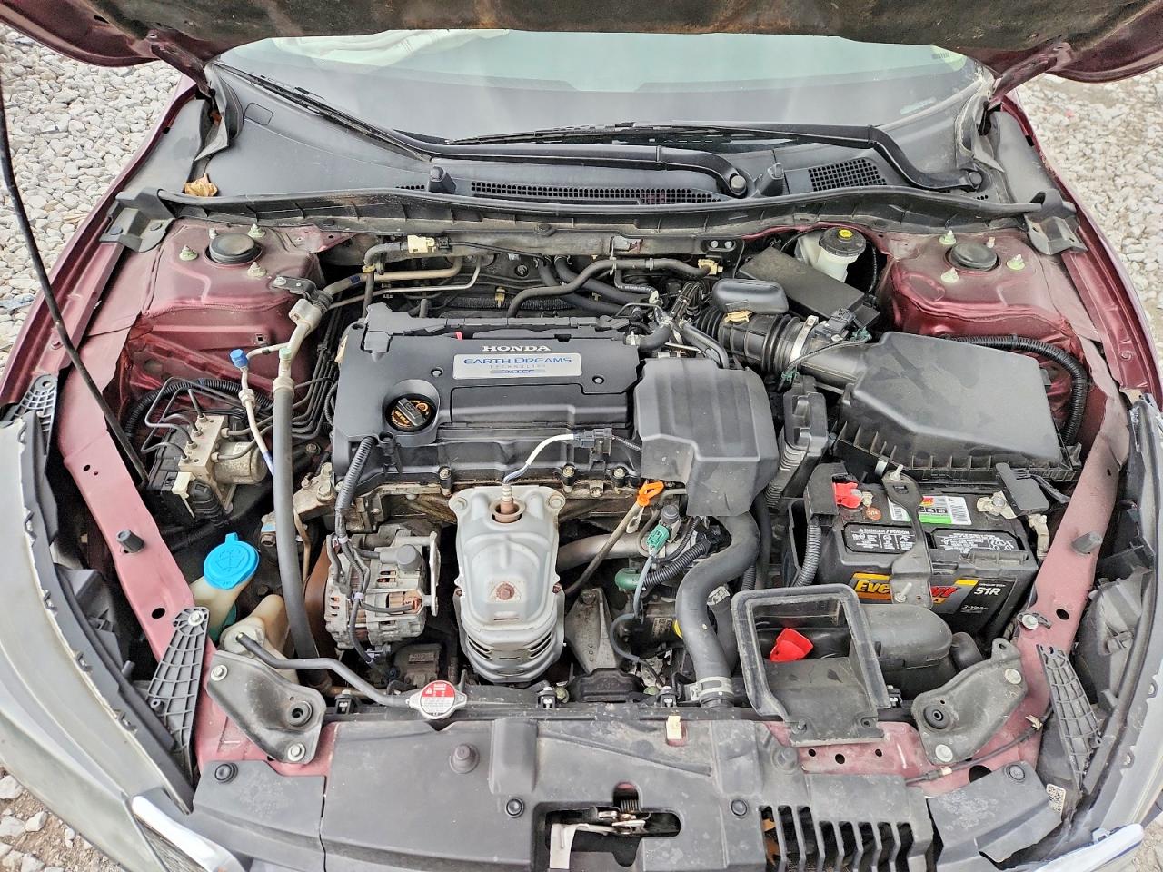 2013 Honda Accord Lx Burgundy vin: 1HGCR2F34DA061398