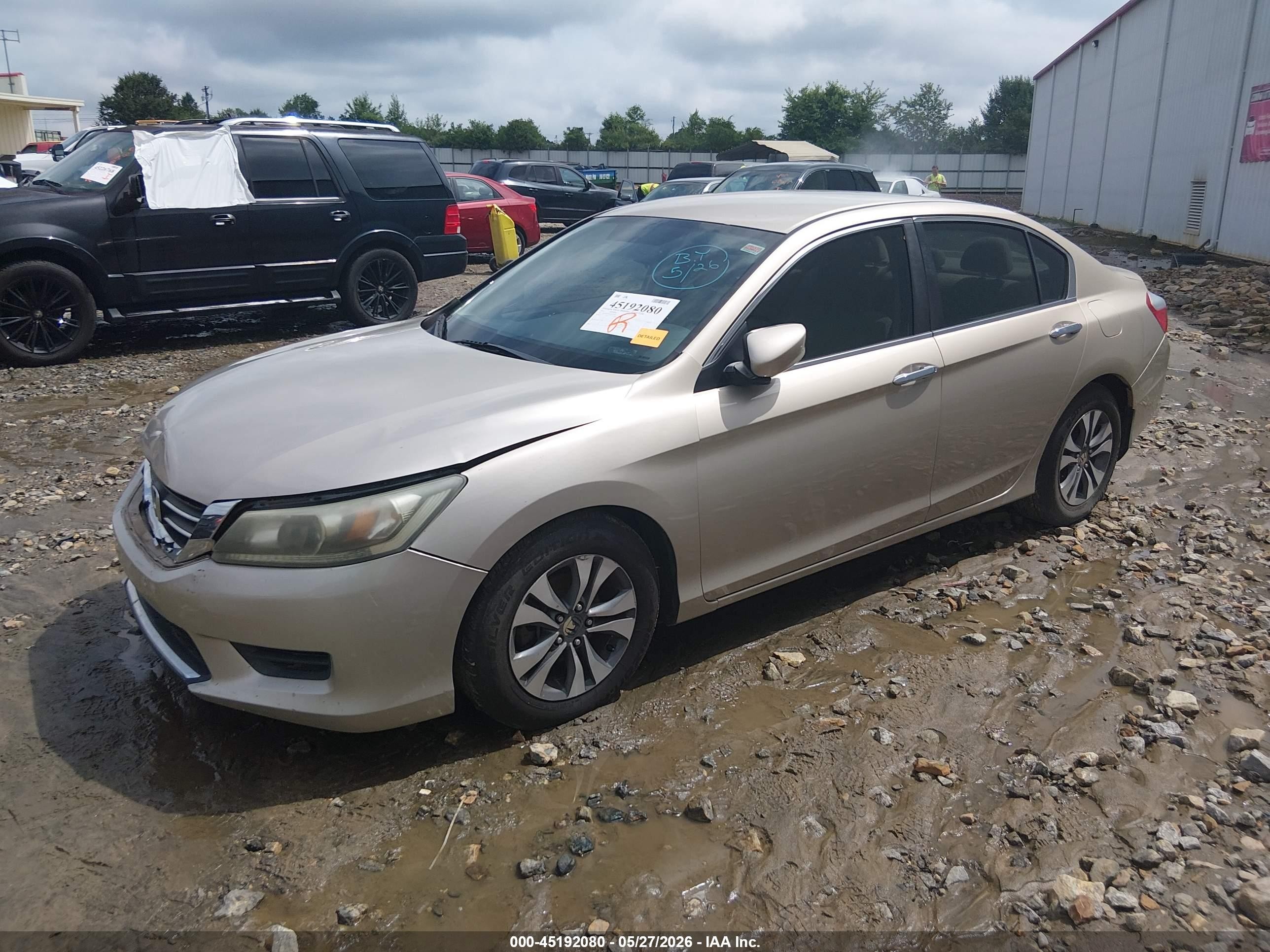 2013 Honda Accord Lx Champagne vin: 1HGCR2F34DA075396