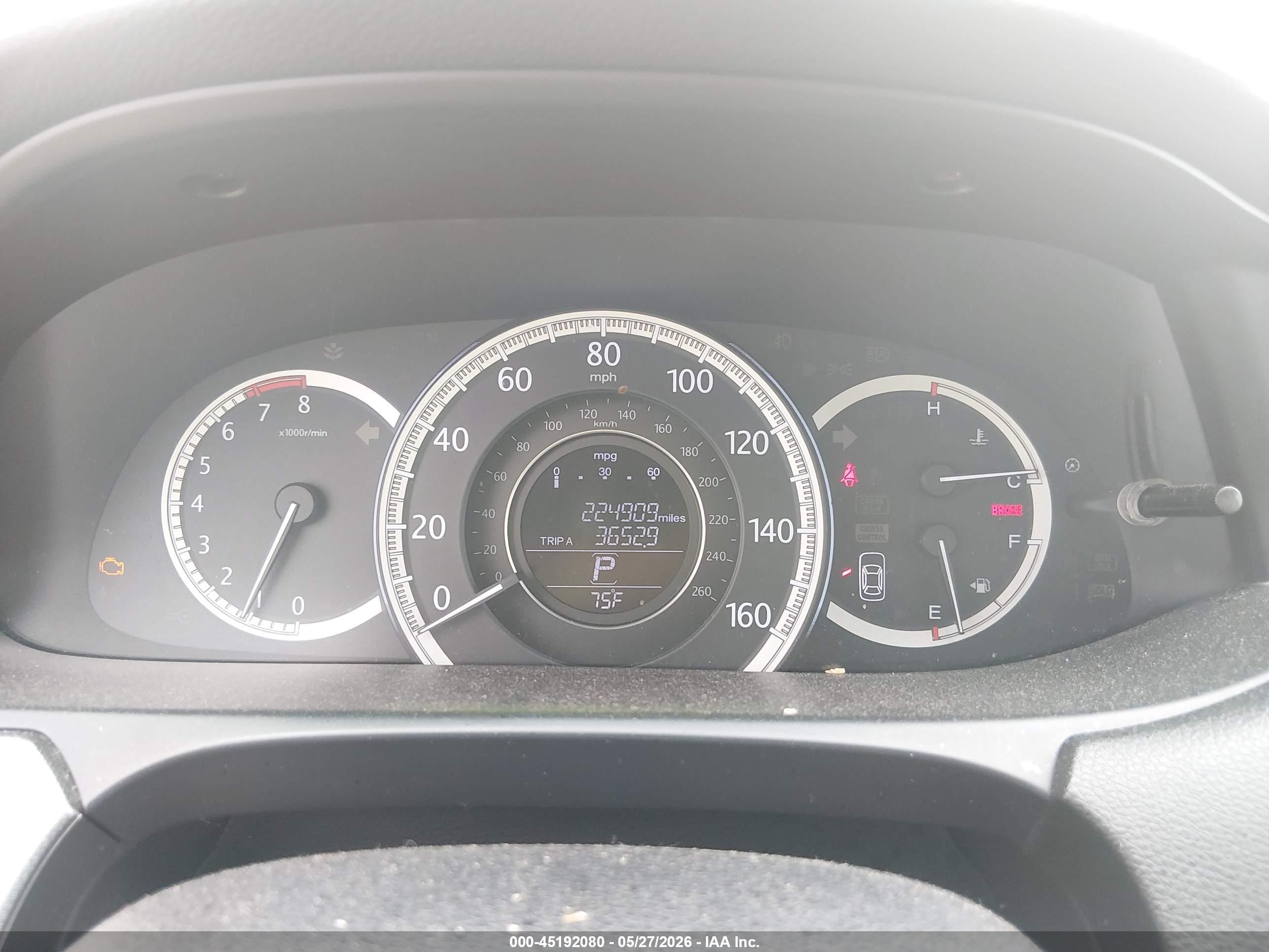 2013 Honda Accord Lx Champagne vin: 1HGCR2F34DA075396