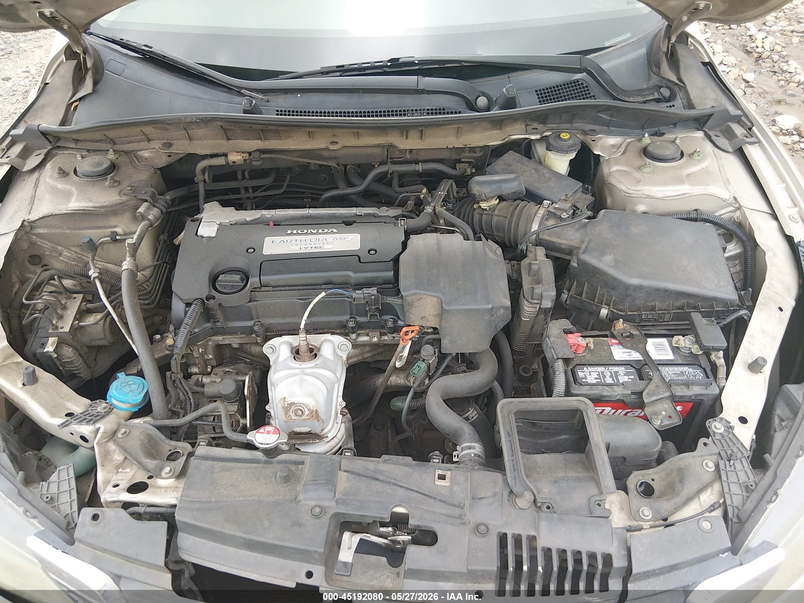 2013 Honda Accord Lx Champagne vin: 1HGCR2F34DA075396