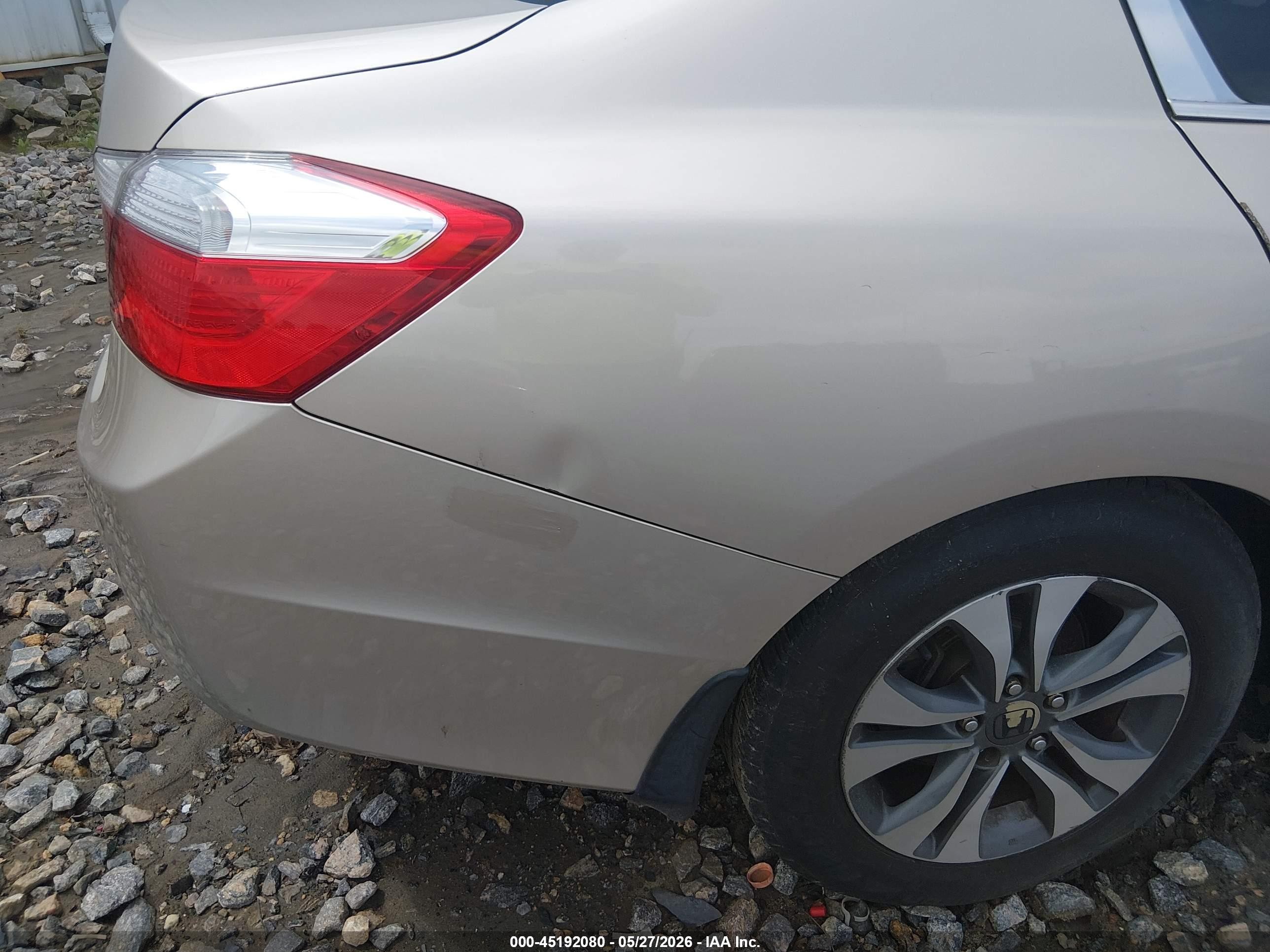 2013 Honda Accord Lx Champagne vin: 1HGCR2F34DA075396