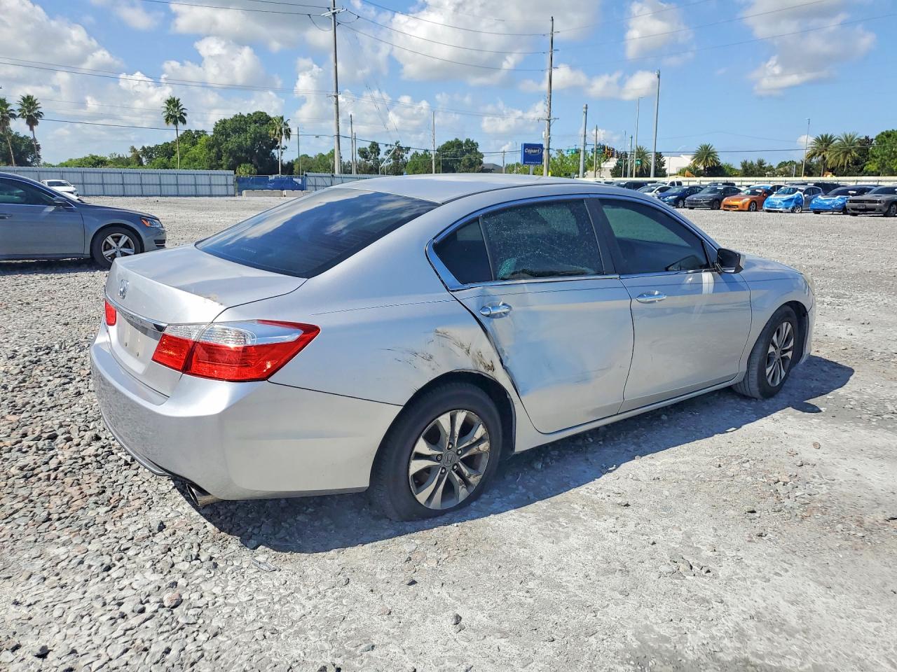 2013 Honda Accord Lx Silver vin: 1HGCR2F34DA103780