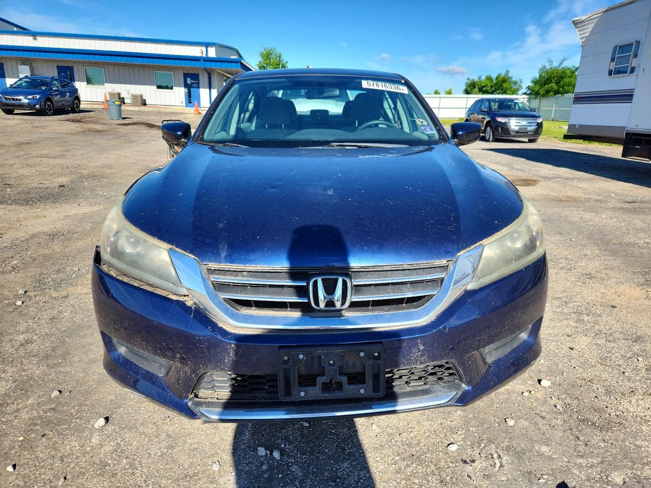 2013 Honda Accord Lx Blue vin: 1HGCR2F34DA118828