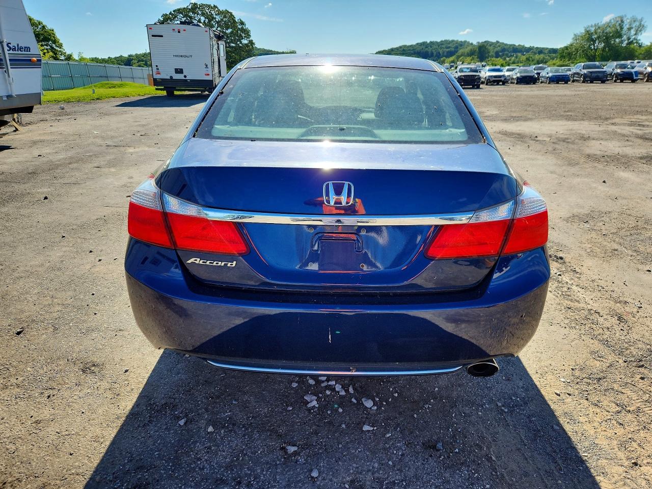 2013 Honda Accord Lx Blue vin: 1HGCR2F34DA118828