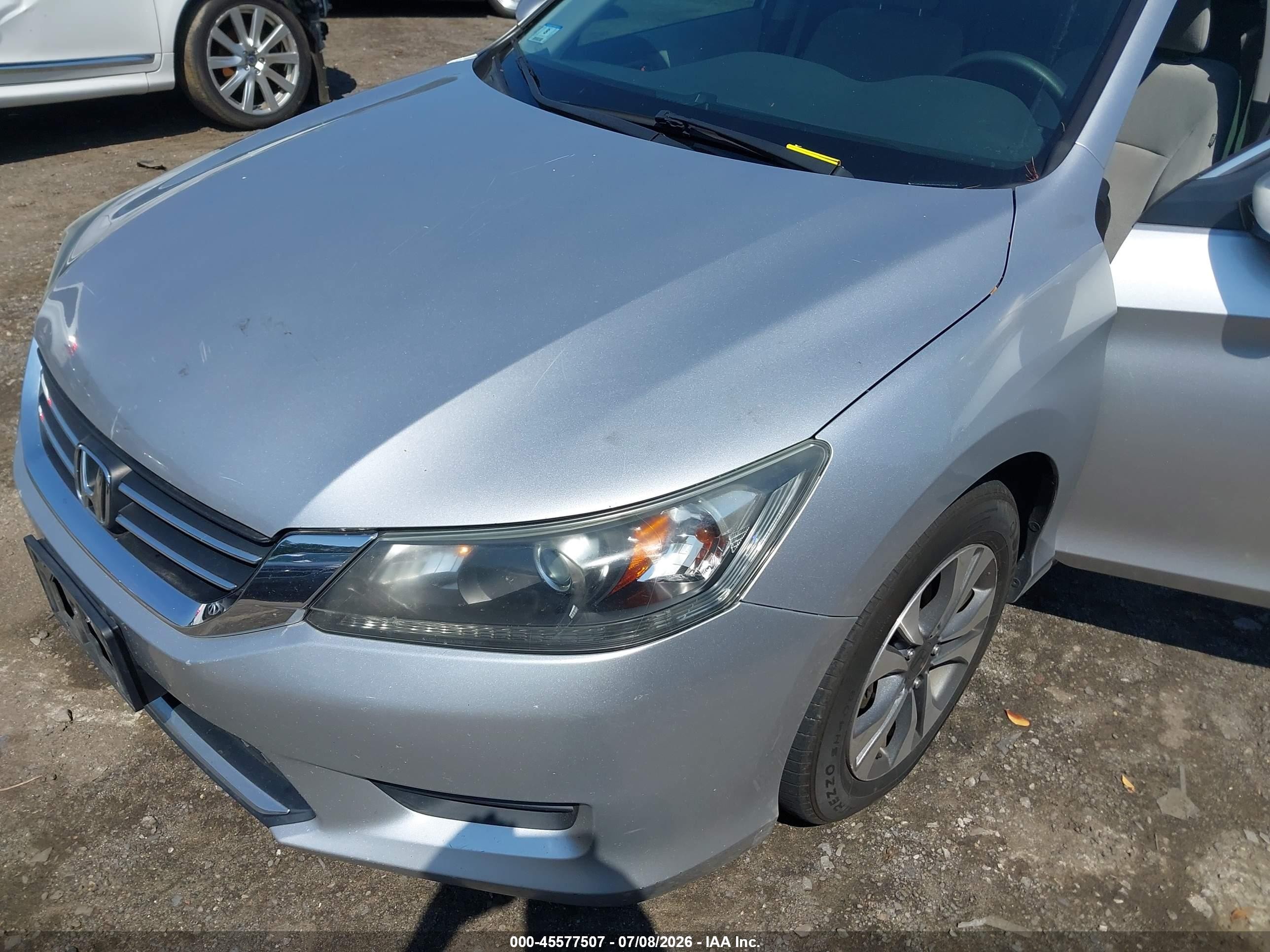 2013 Honda Accord Lx Gray vin: 1HGCR2F34DA124760