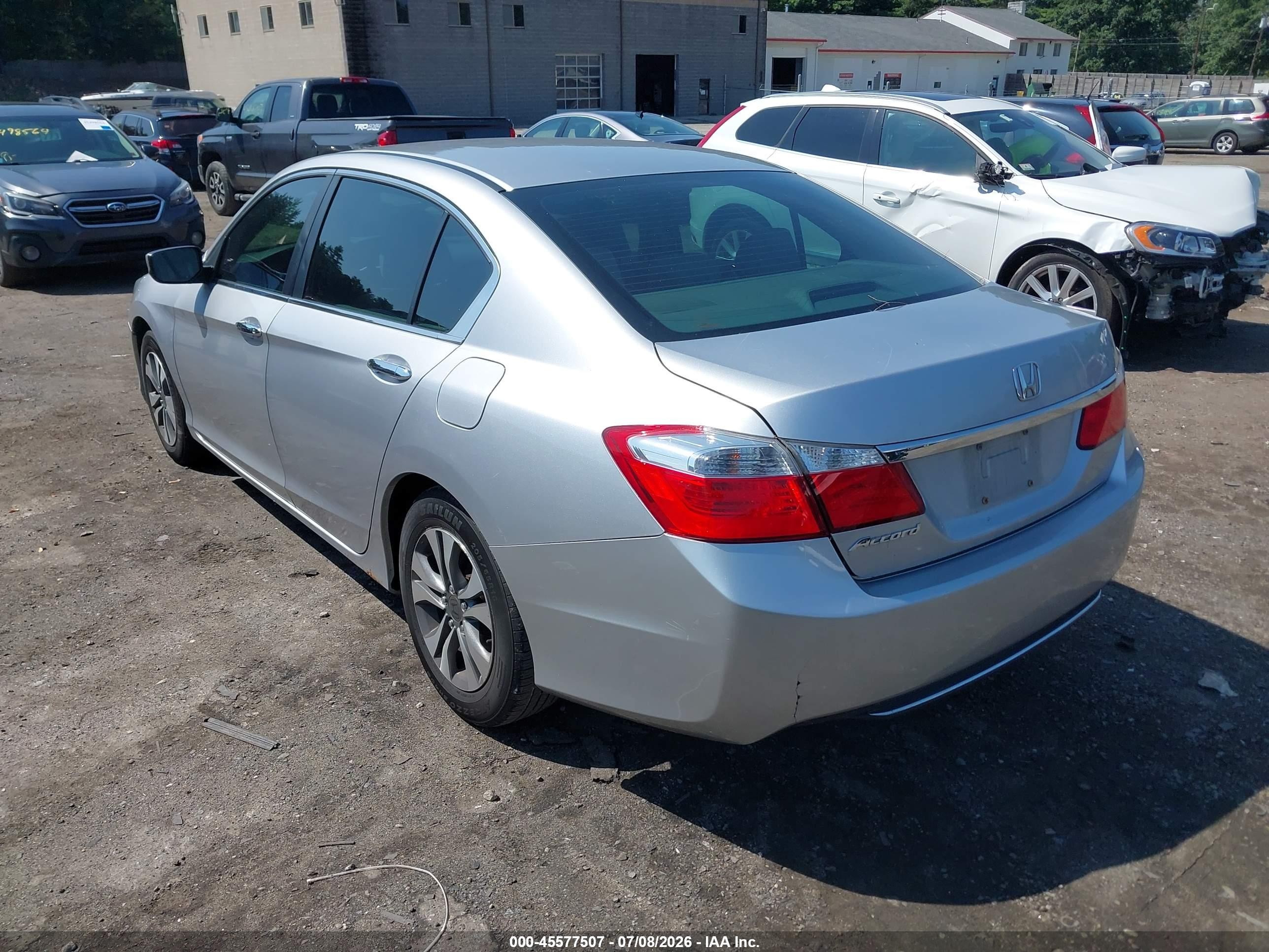 2013 Honda Accord Lx Gray vin: 1HGCR2F34DA124760