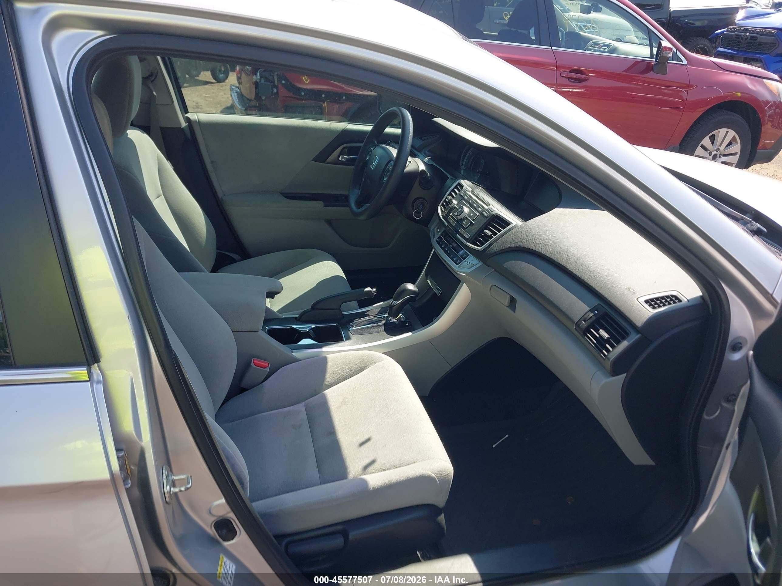 2013 Honda Accord Lx Gray vin: 1HGCR2F34DA124760