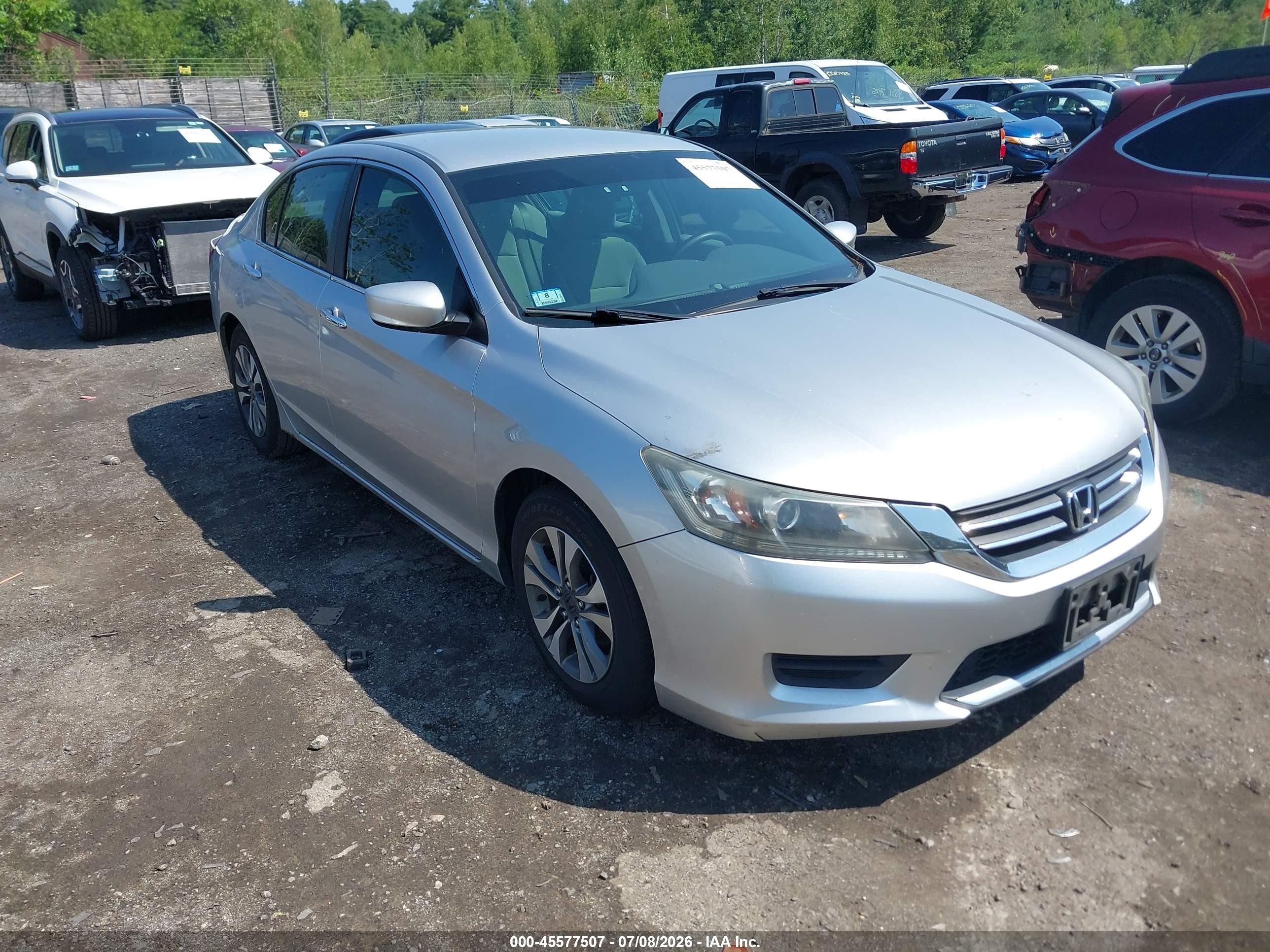 2013 Honda Accord Lx Gray vin: 1HGCR2F34DA124760