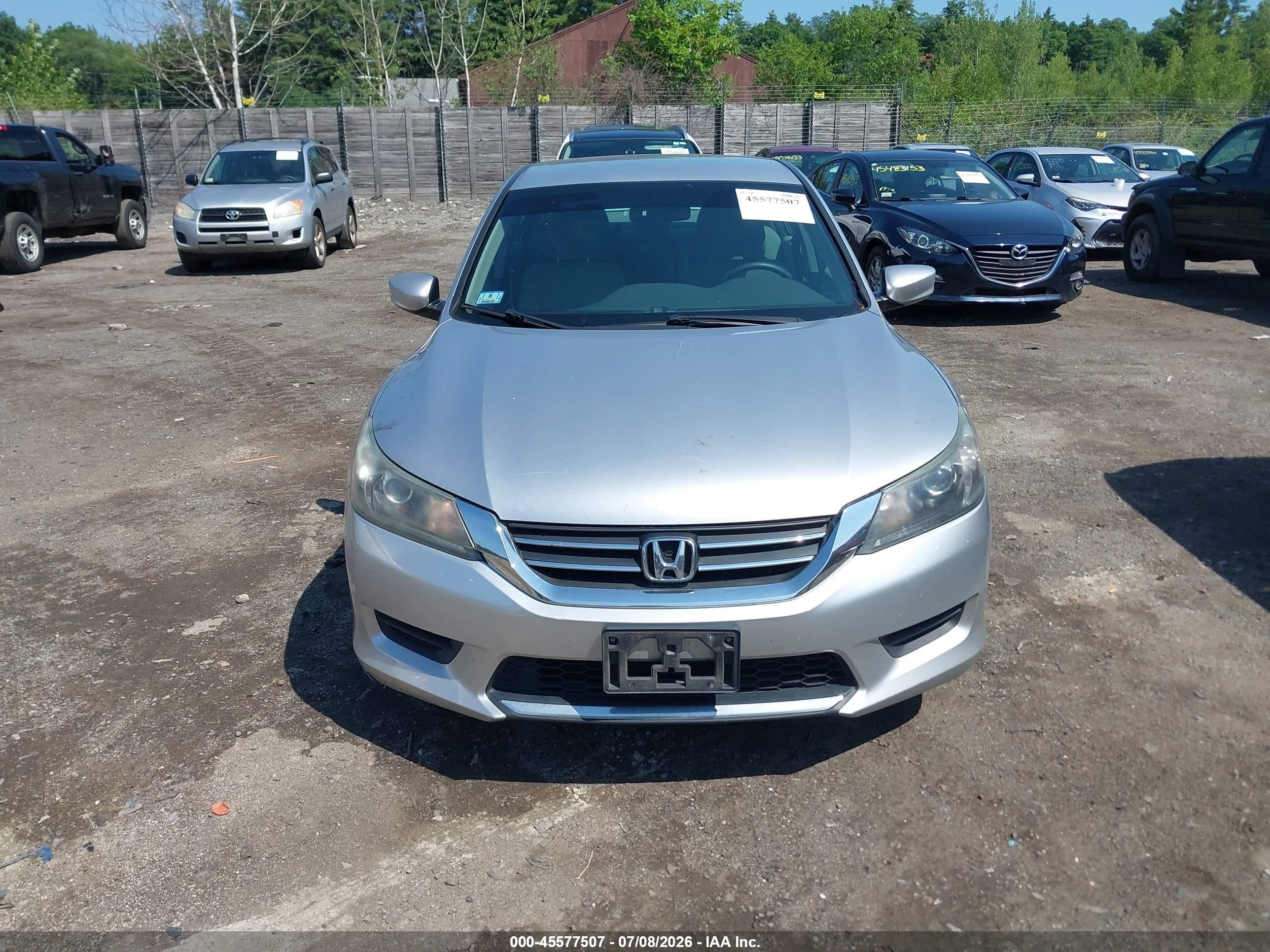 2013 Honda Accord Lx Gray vin: 1HGCR2F34DA124760