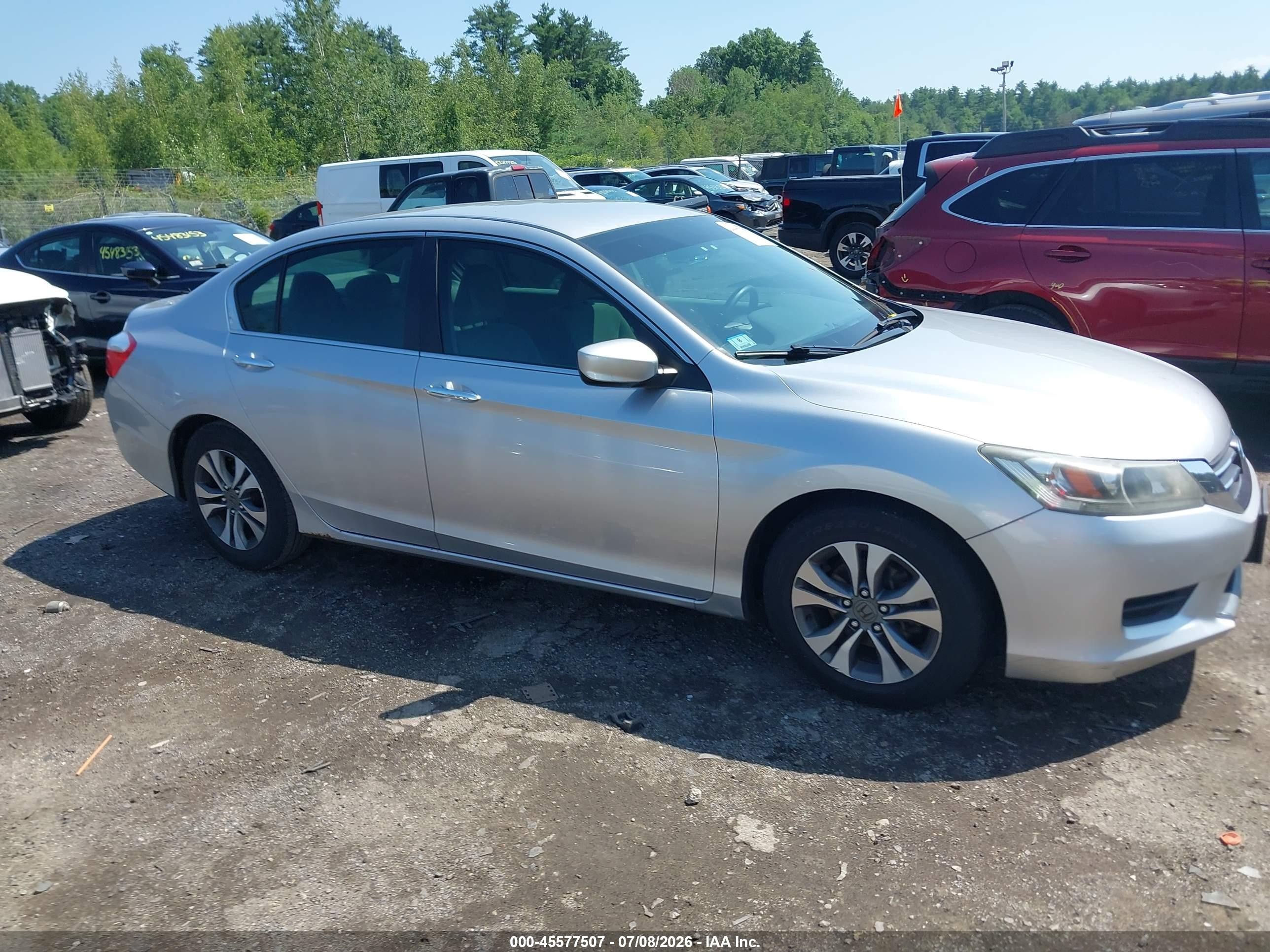 2013 Honda Accord Lx Gray vin: 1HGCR2F34DA124760