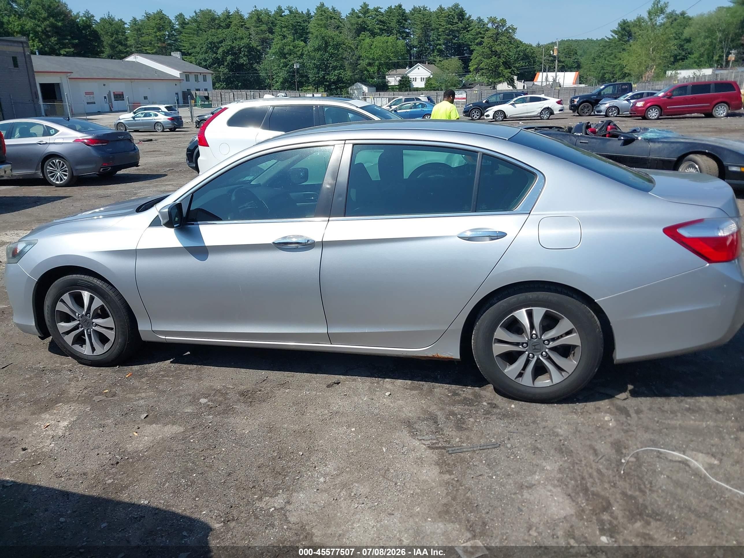 2013 Honda Accord Lx Gray vin: 1HGCR2F34DA124760