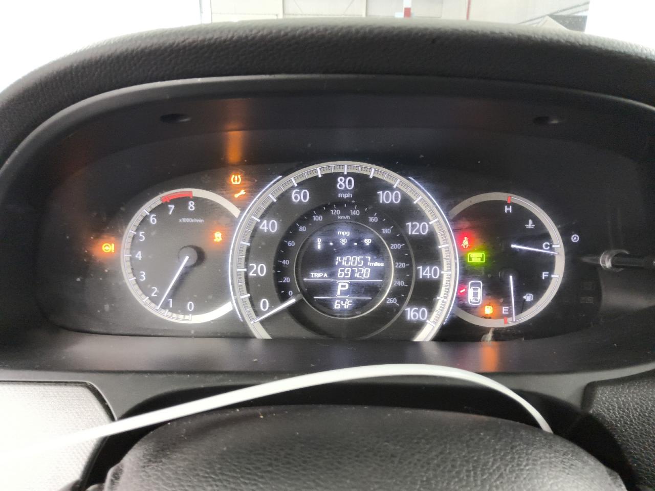 2013 Honda Accord Lx Silver vin: 1HGCR2F34DA129070 Damage: Warning Light - Wrench, On, Unacceptable