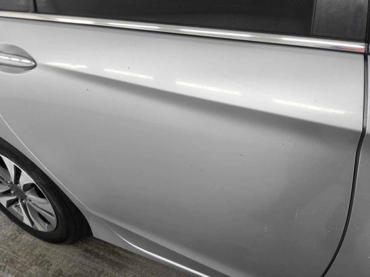 2013 Honda Accord Lx Silver vin: 1HGCR2F34DA129070 Damage: Right Rear Door, Heavy Scratch, 1/2 To 1 Inch