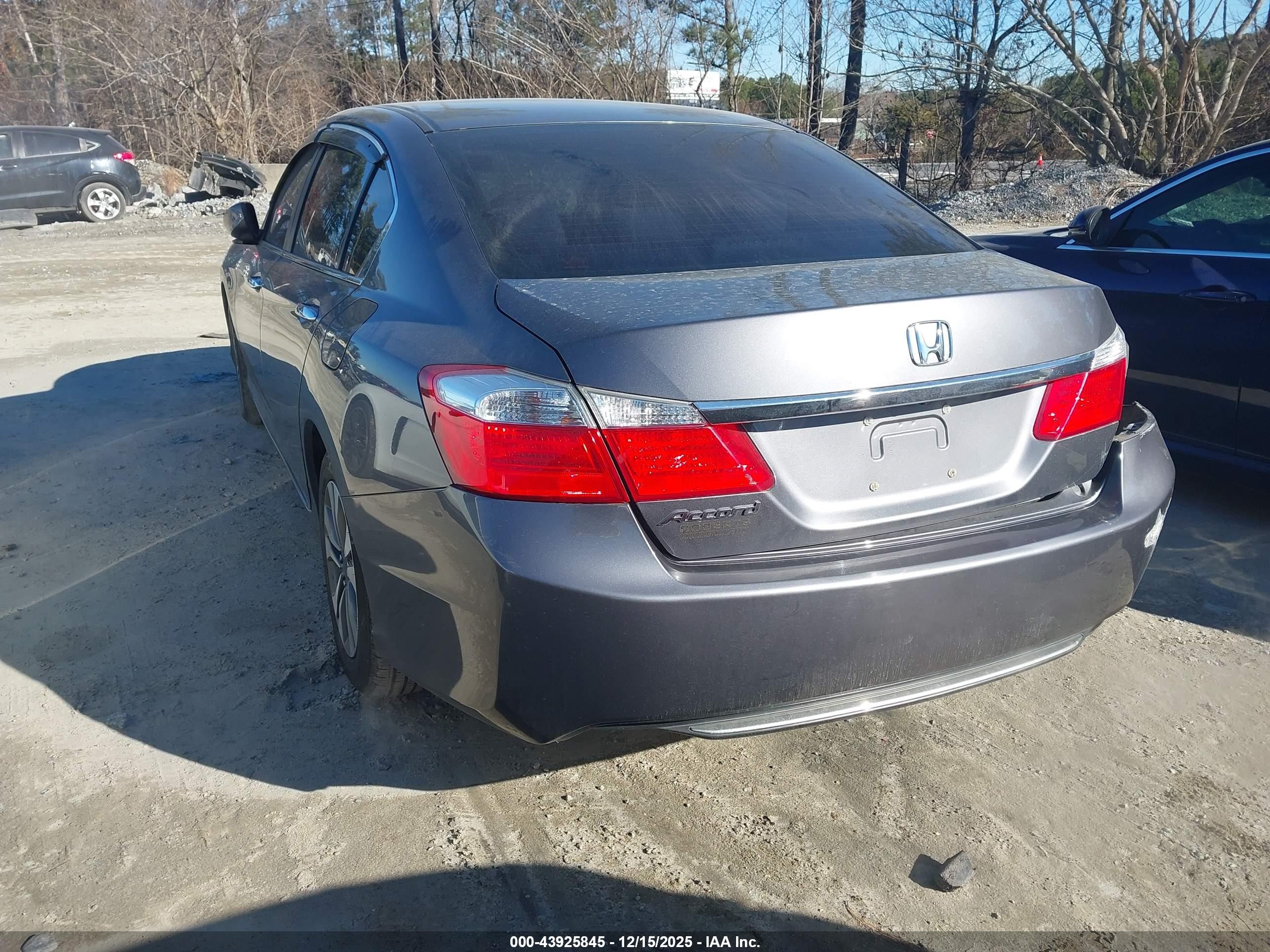 2013 Honda Accord Lx Gray vin: 1HGCR2F34DA129599