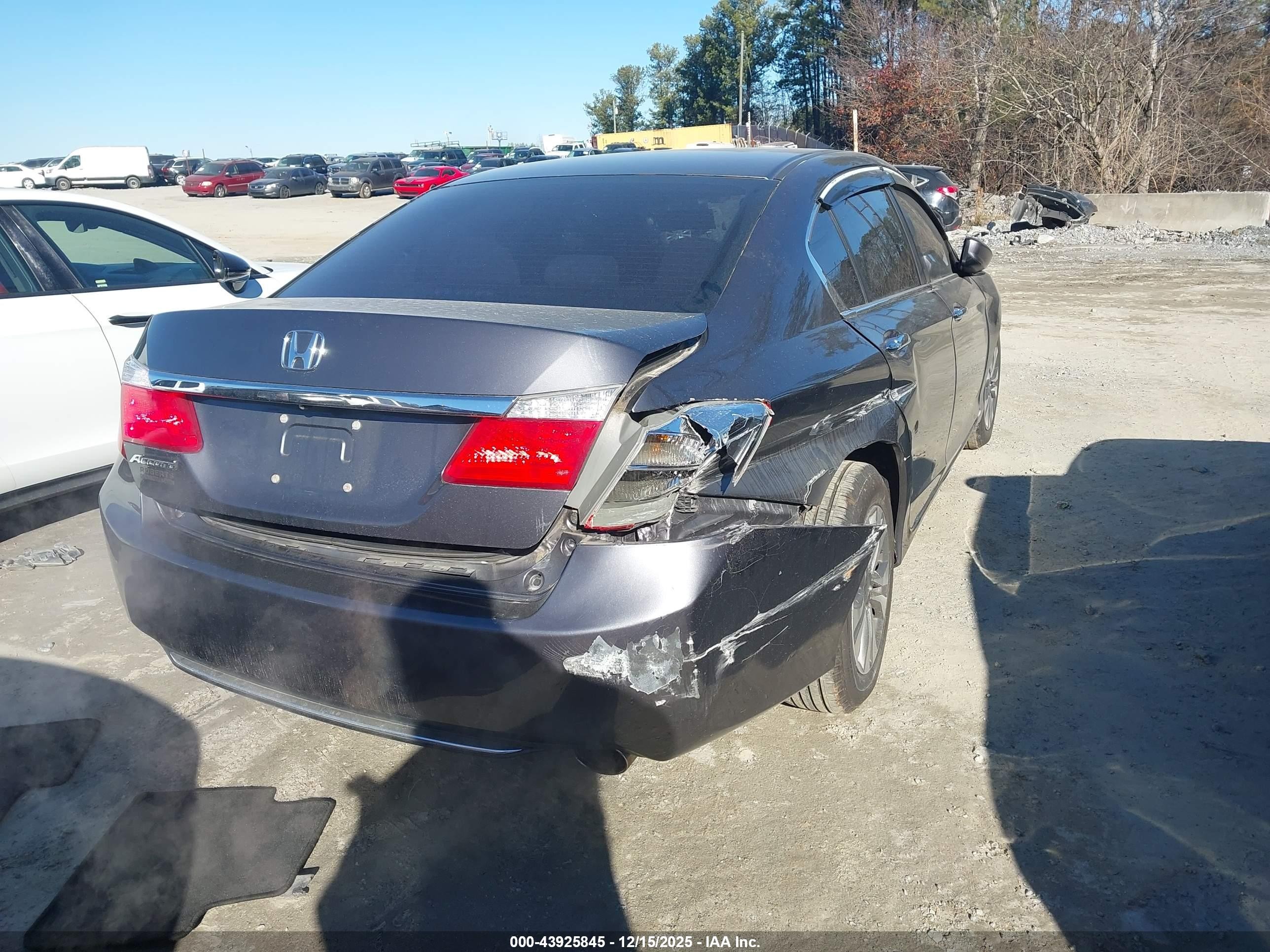 2013 Honda Accord Lx Gray vin: 1HGCR2F34DA129599