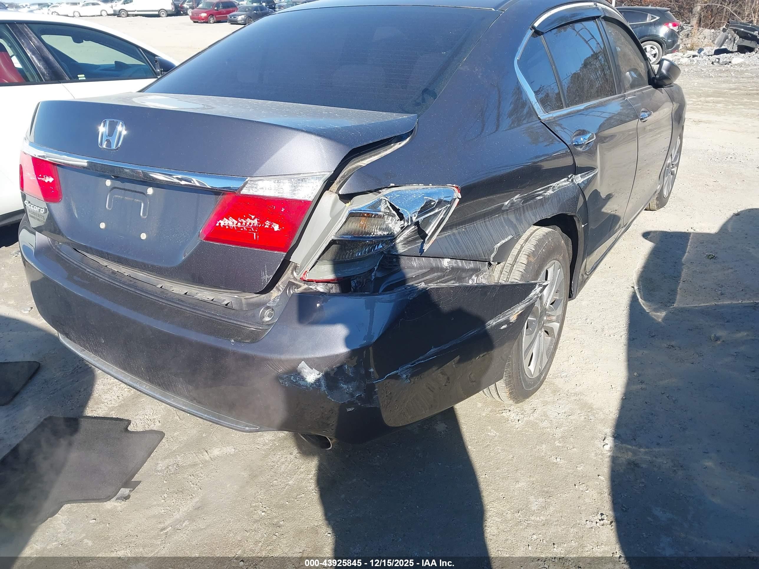 2013 Honda Accord Lx Gray vin: 1HGCR2F34DA129599