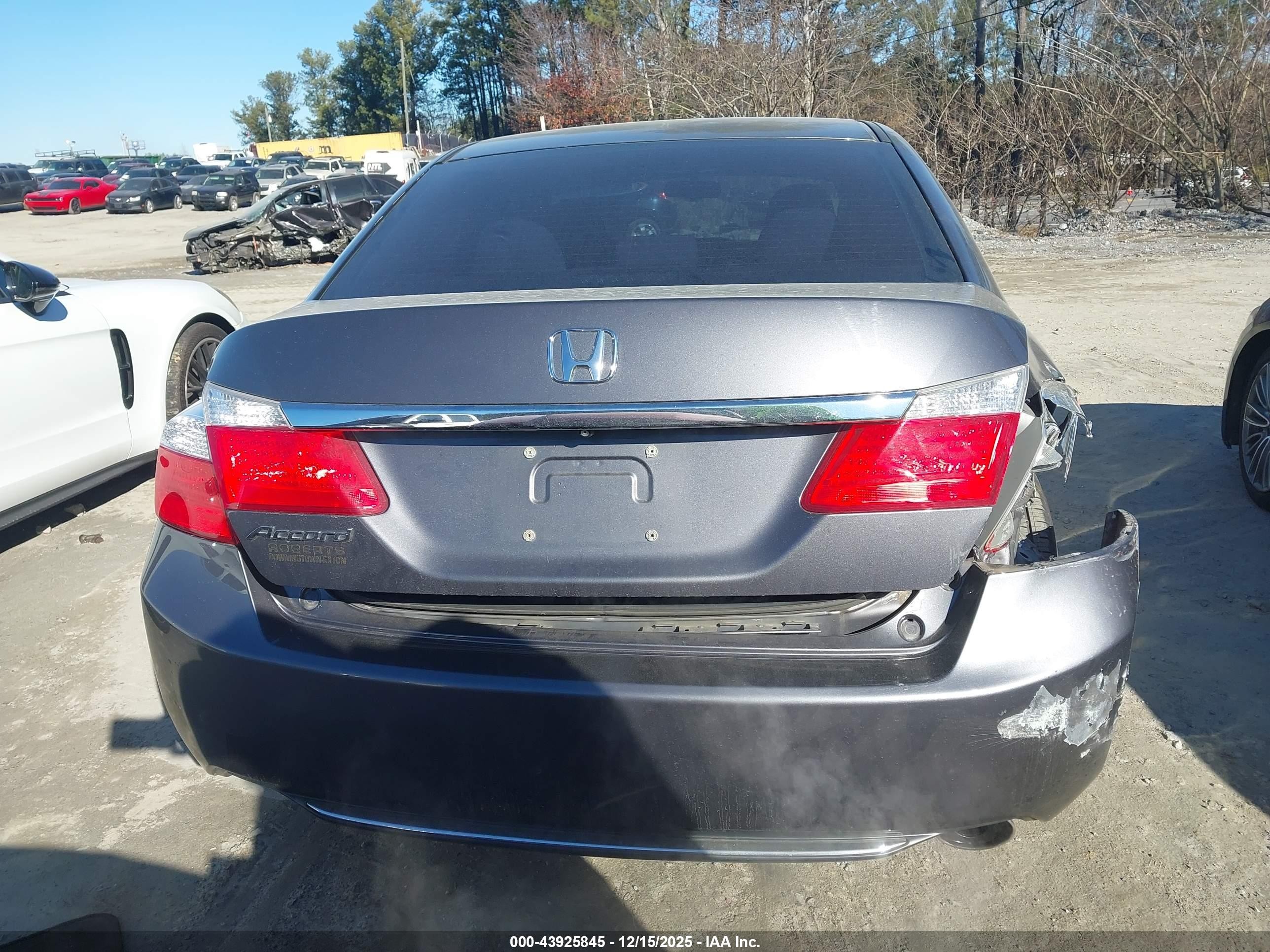 2013 Honda Accord Lx Gray vin: 1HGCR2F34DA129599
