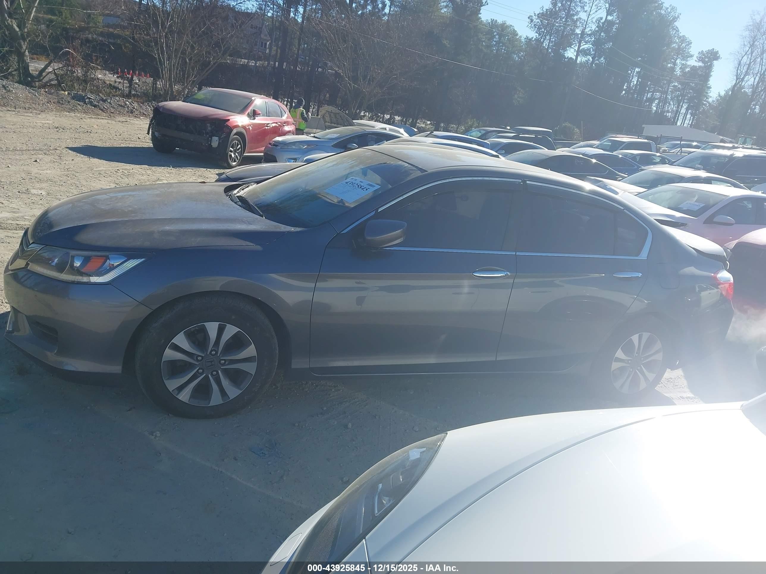 2013 Honda Accord Lx Gray vin: 1HGCR2F34DA129599