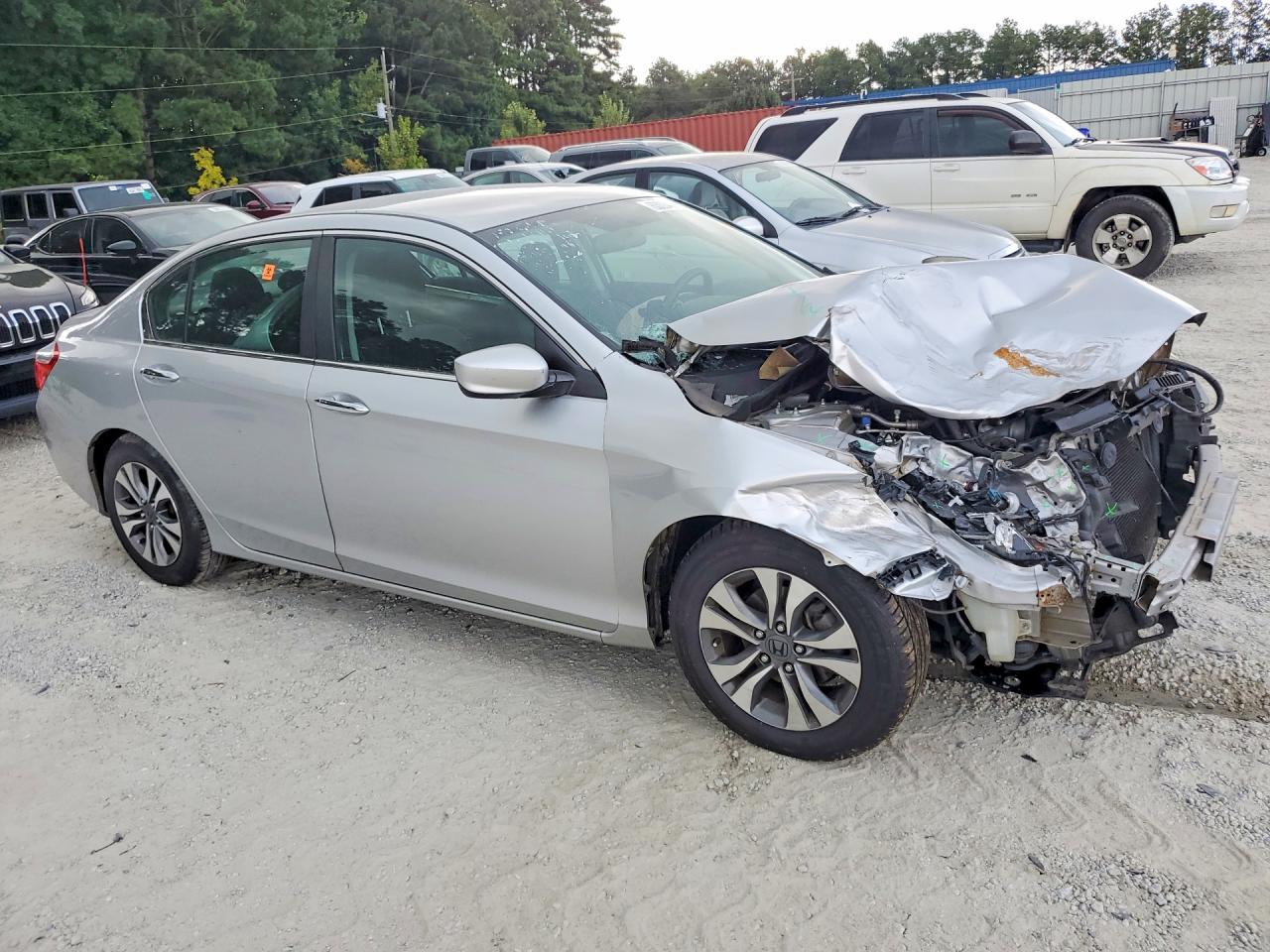 2013 Honda Accord Lx Silver vin: 1HGCR2F34DA150243