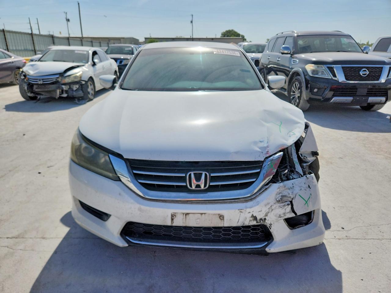 2013 Honda Accord Lx White vin: 1HGCR2F34DA150260