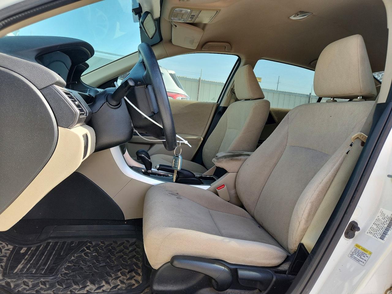 2013 Honda Accord Lx White vin: 1HGCR2F34DA150260