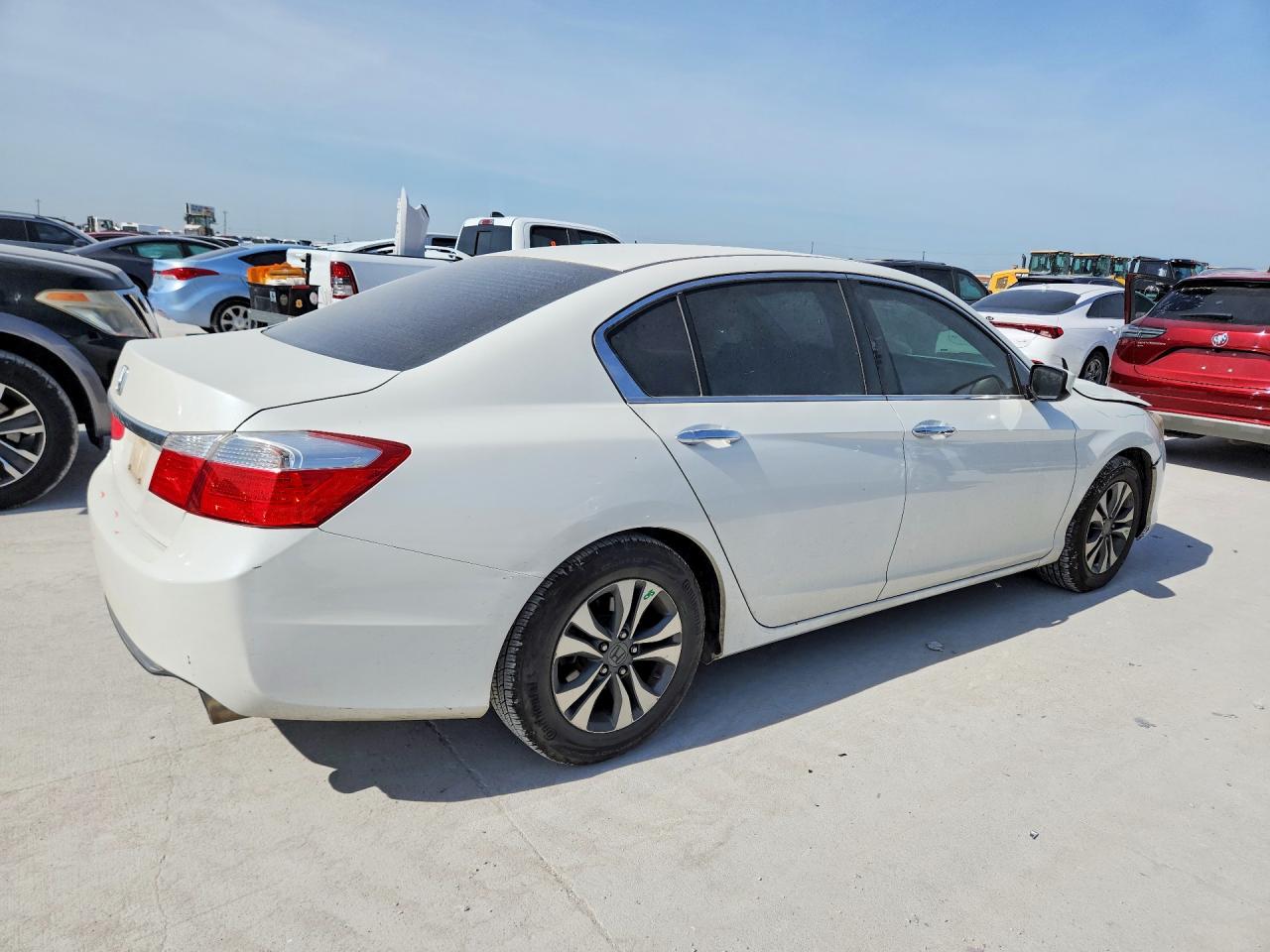2013 Honda Accord Lx White vin: 1HGCR2F34DA150260
