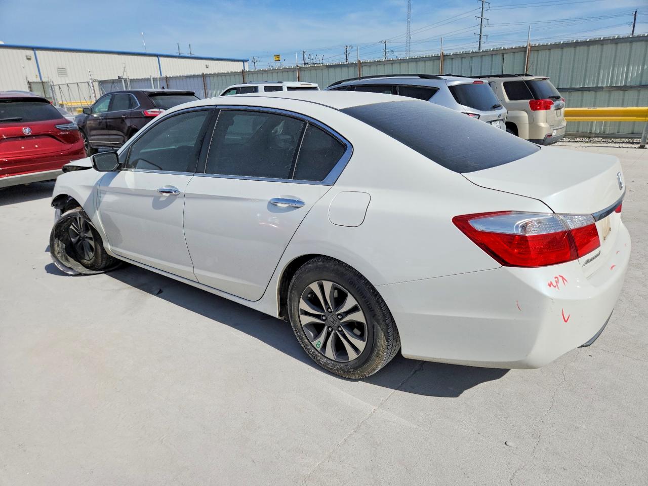 2013 Honda Accord Lx White vin: 1HGCR2F34DA150260