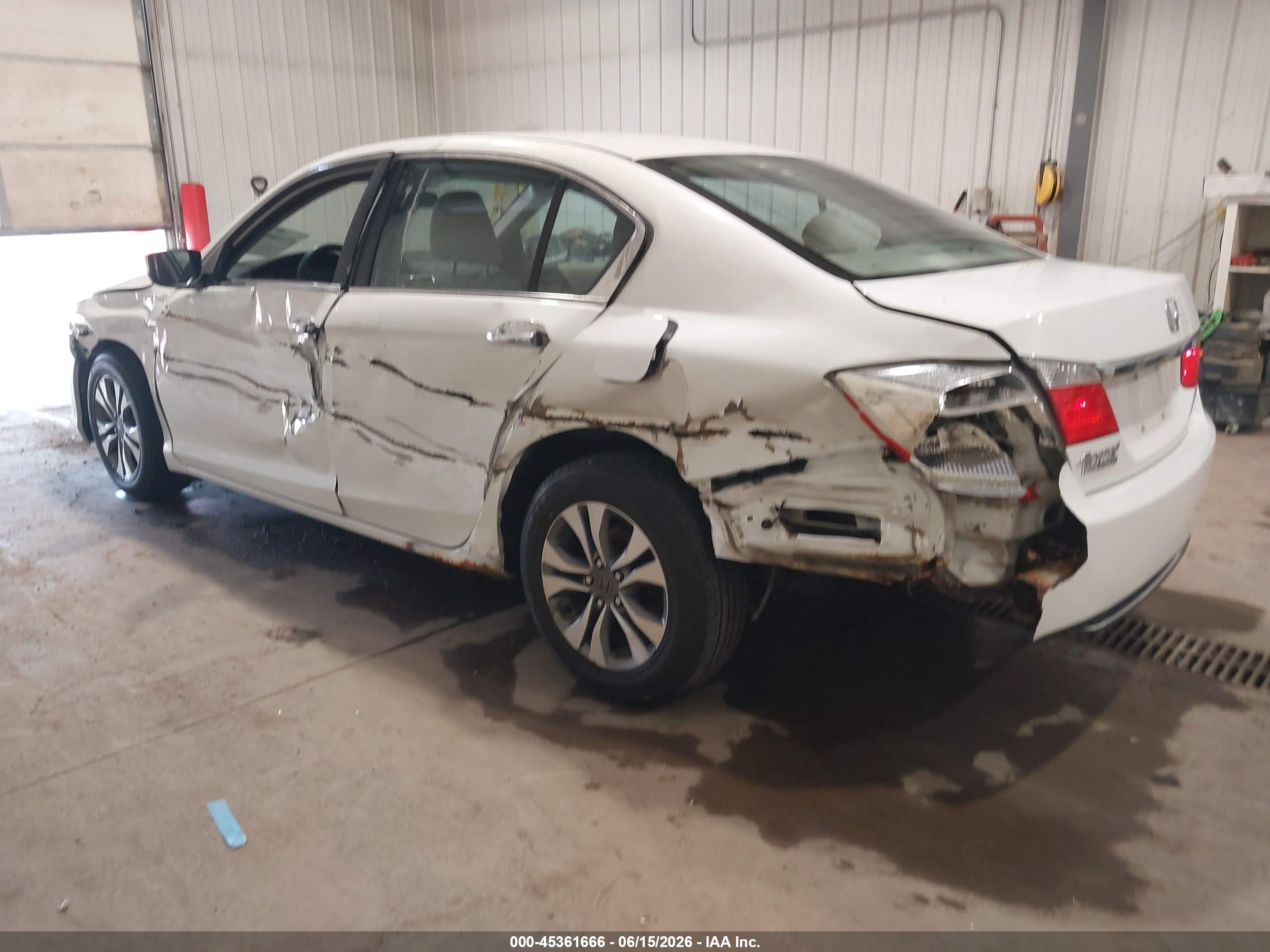 2013 Honda Accord Lx Белый vin: 1HGCR2F34DA163400