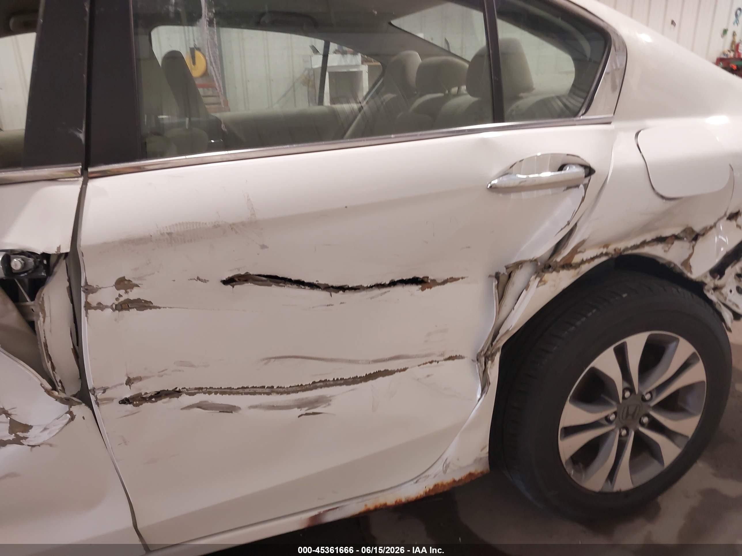 2013 Honda Accord Lx Белый vin: 1HGCR2F34DA163400