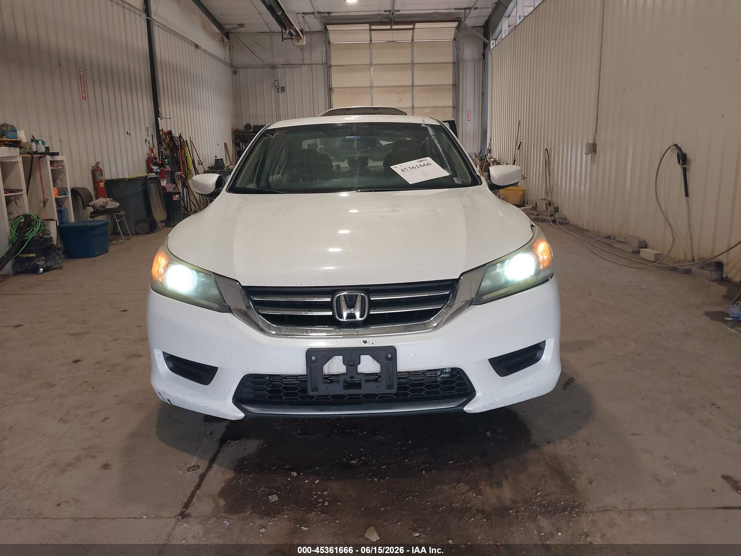 2013 Honda Accord Lx Белый vin: 1HGCR2F34DA163400