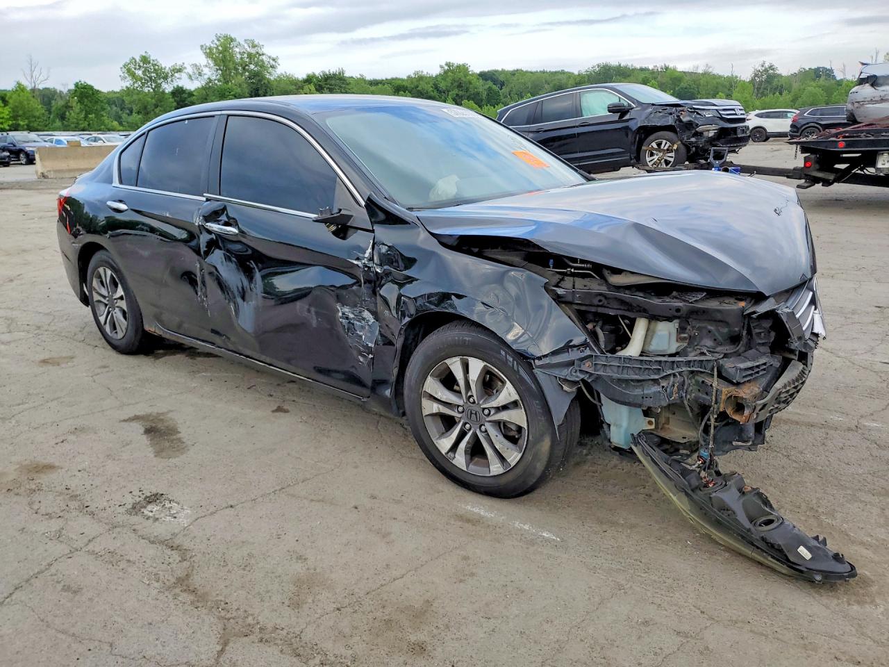 2013 Honda Accord Lx Black vin: 1HGCR2F34DA171836