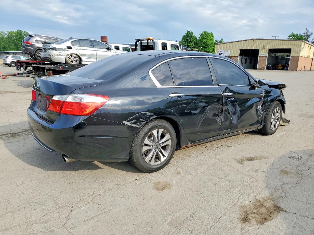 2013 Honda Accord Lx Black vin: 1HGCR2F34DA171836