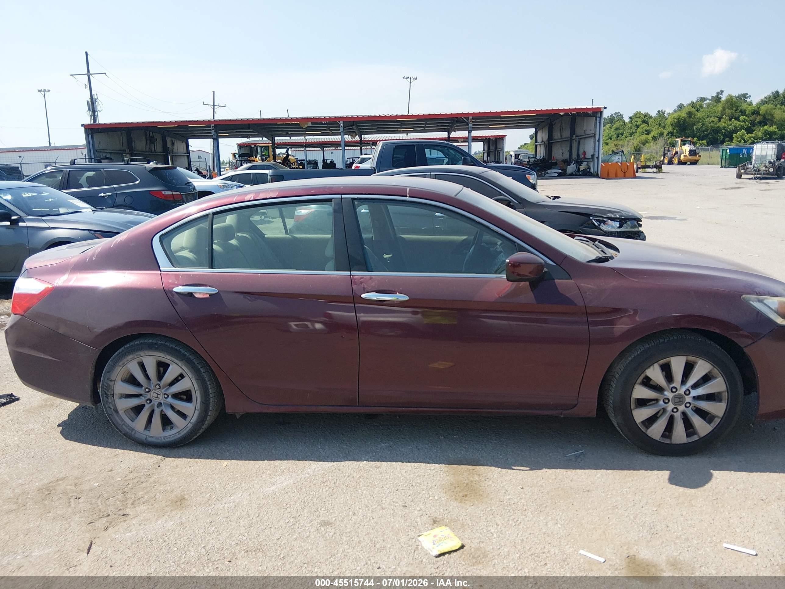 2013 Honda Accord Lx Бордовый vin: 1HGCR2F34DA172596