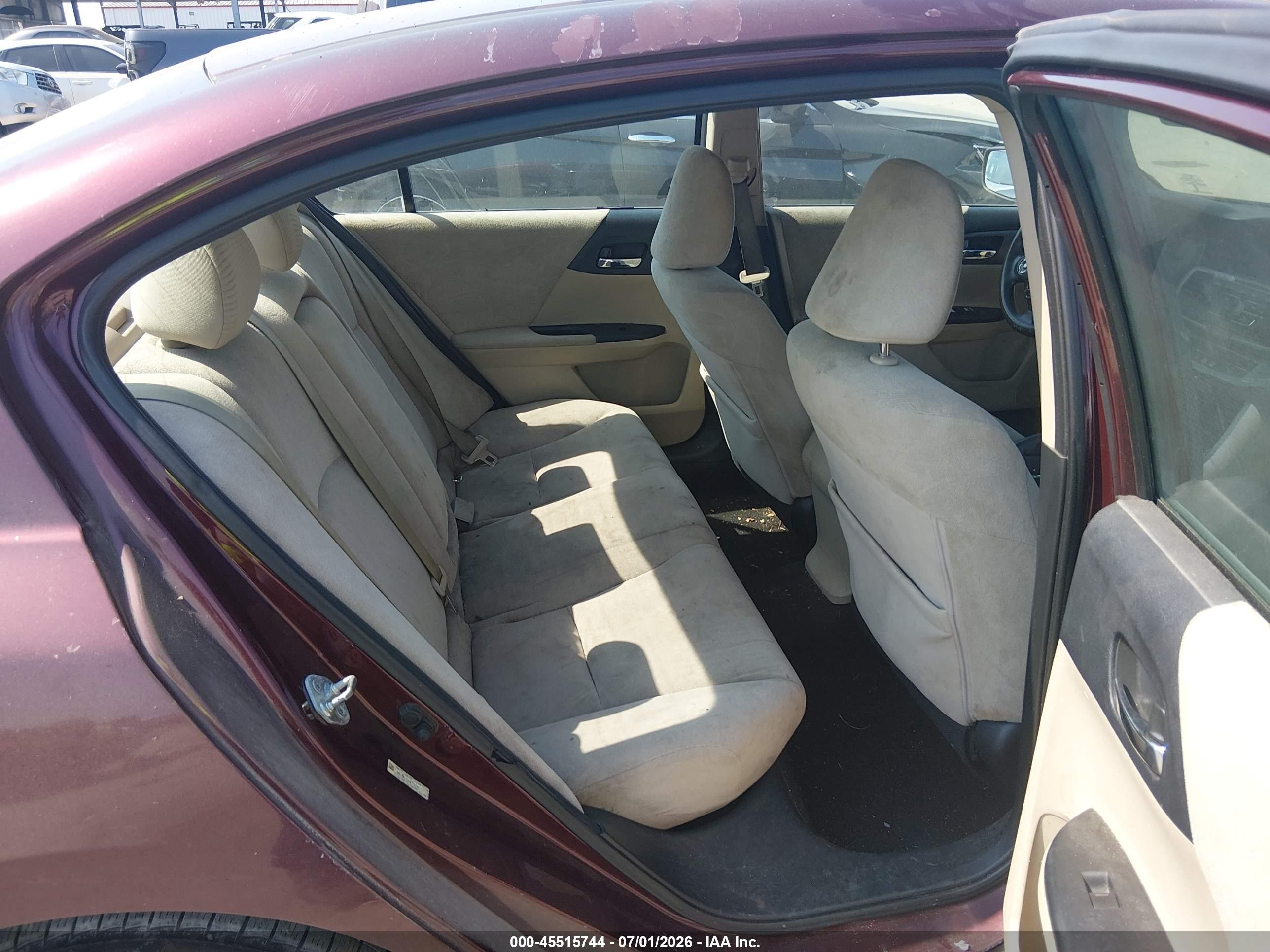 2013 Honda Accord Lx Бордовый vin: 1HGCR2F34DA172596
