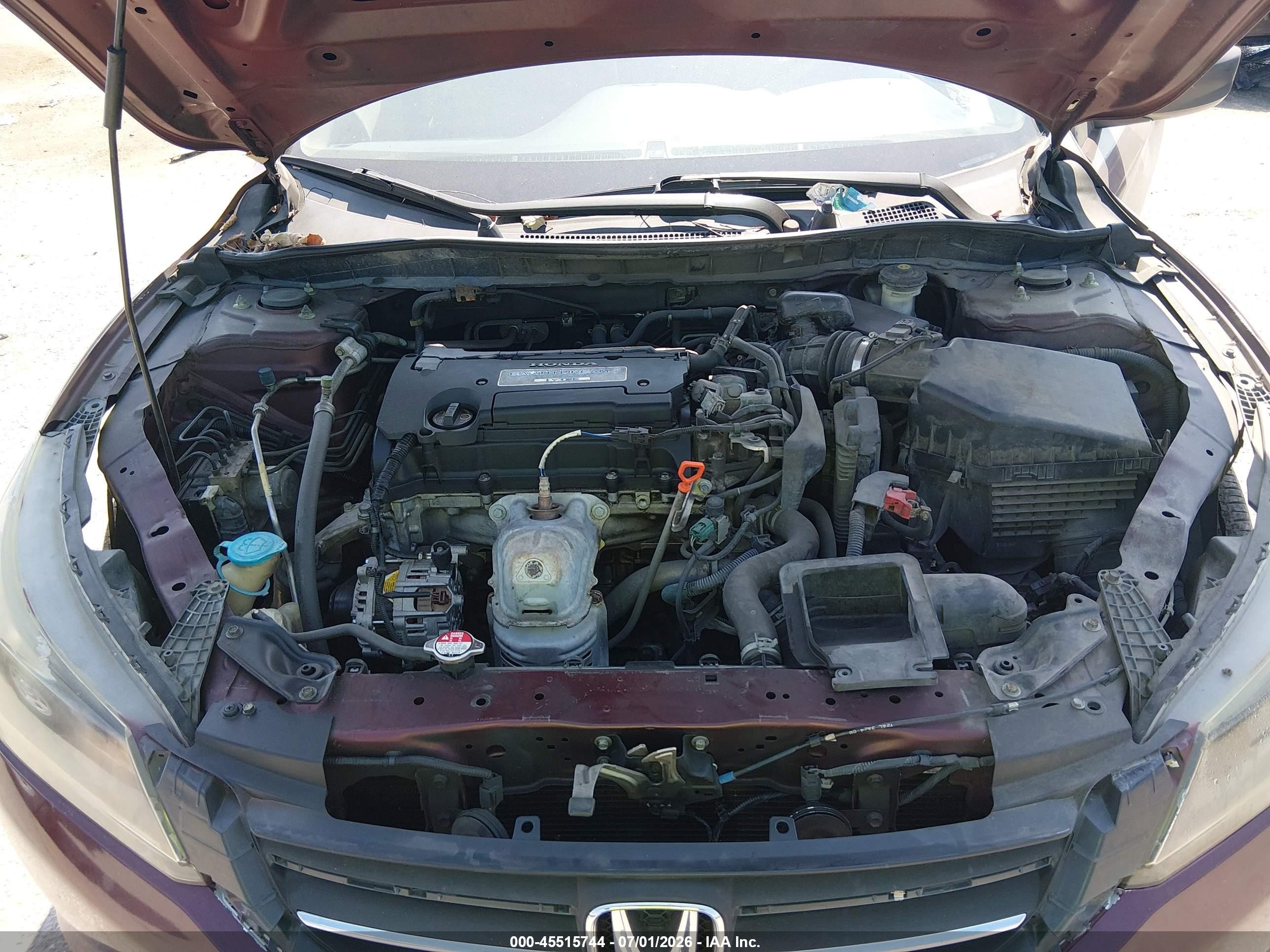 2013 Honda Accord Lx Бордовый vin: 1HGCR2F34DA172596