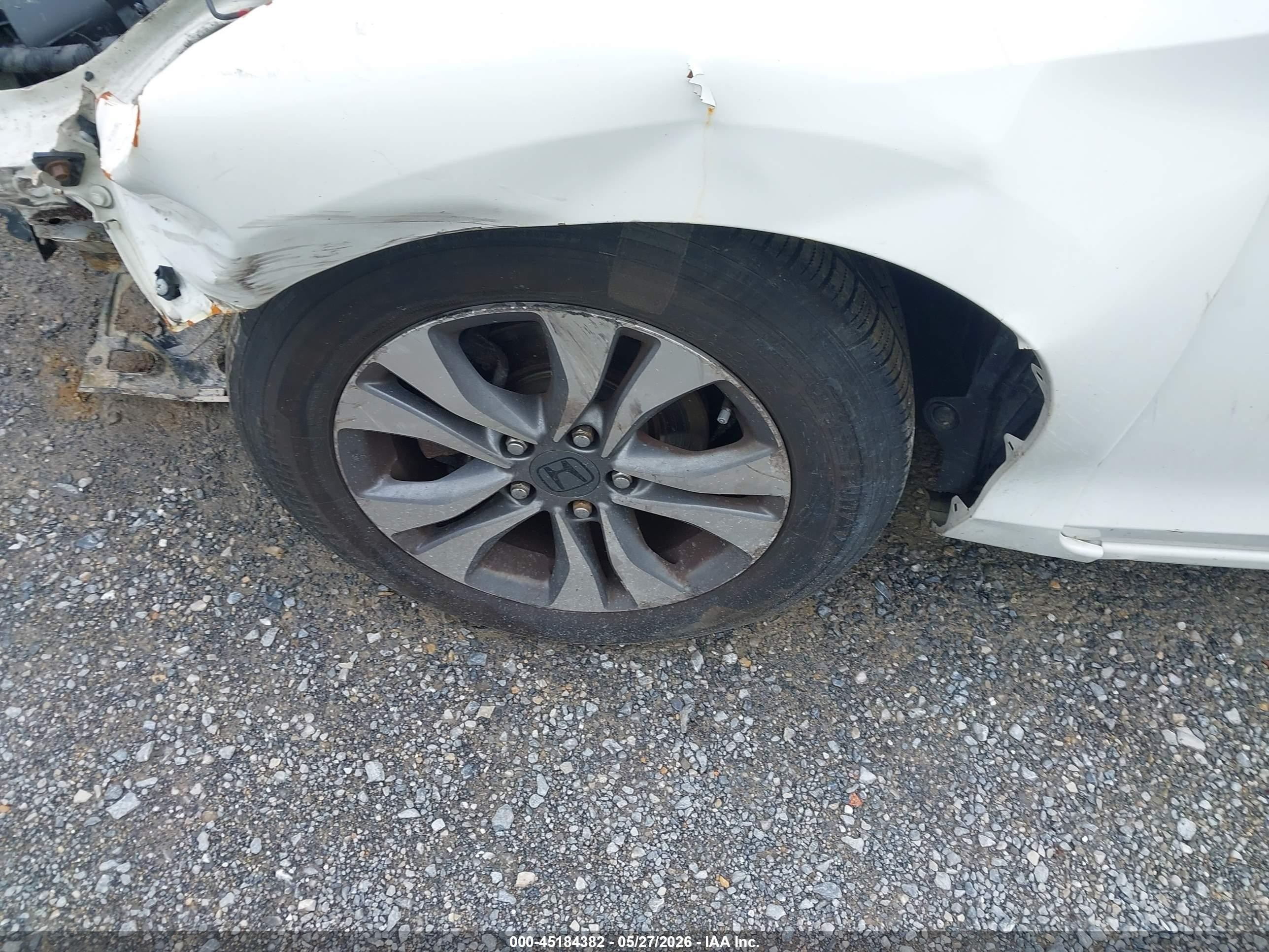 2013 Honda Accord Lx White vin: 1HGCR2F34DA176552