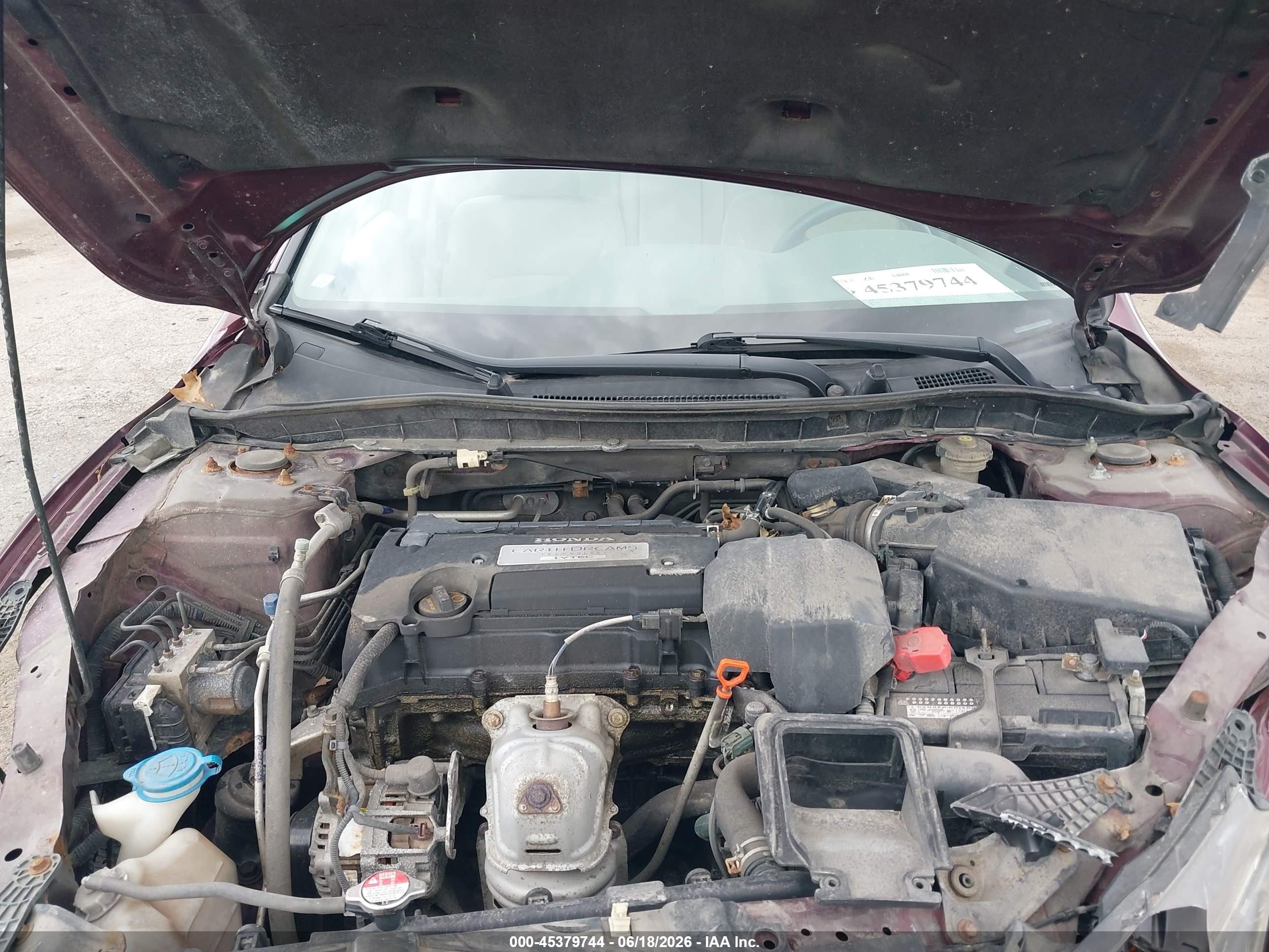 2013 Honda Accord Lx Purple vin: 1HGCR2F34DA179757