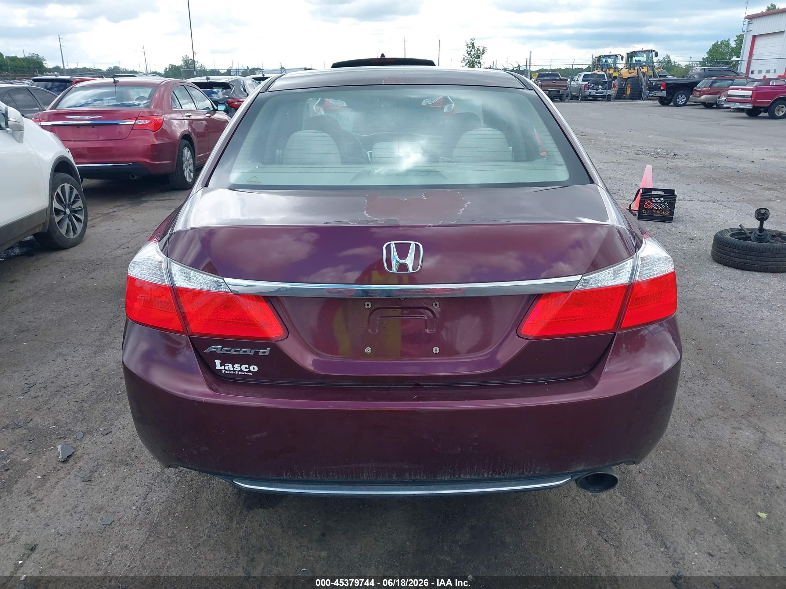 2013 Honda Accord Lx Purple vin: 1HGCR2F34DA179757