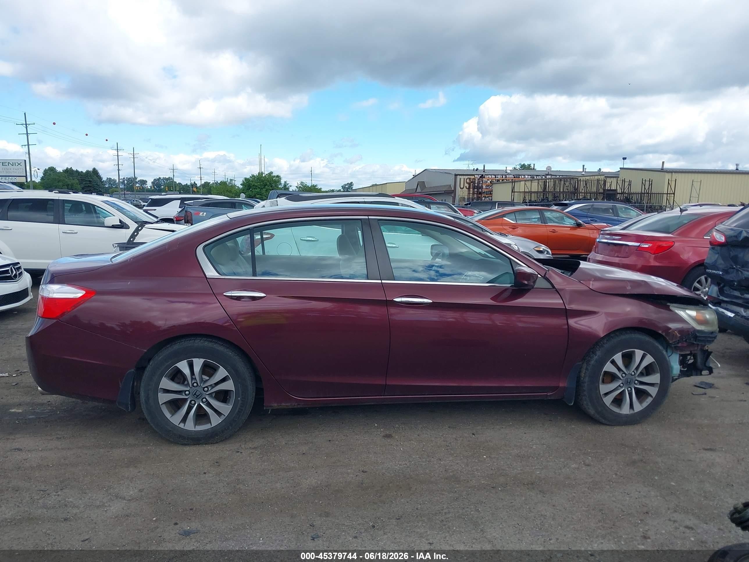 2013 Honda Accord Lx Purple vin: 1HGCR2F34DA179757