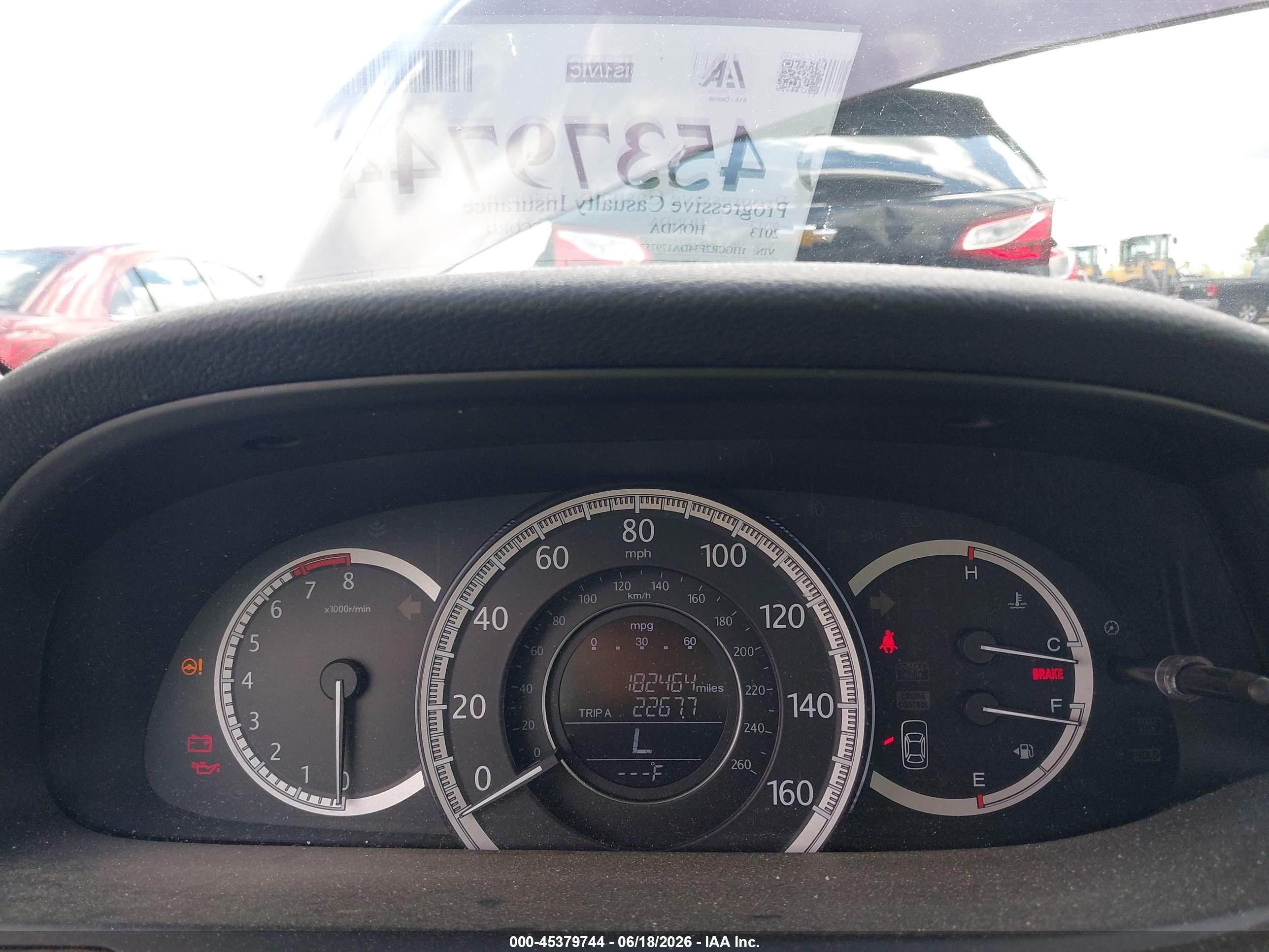 2013 Honda Accord Lx Purple vin: 1HGCR2F34DA179757
