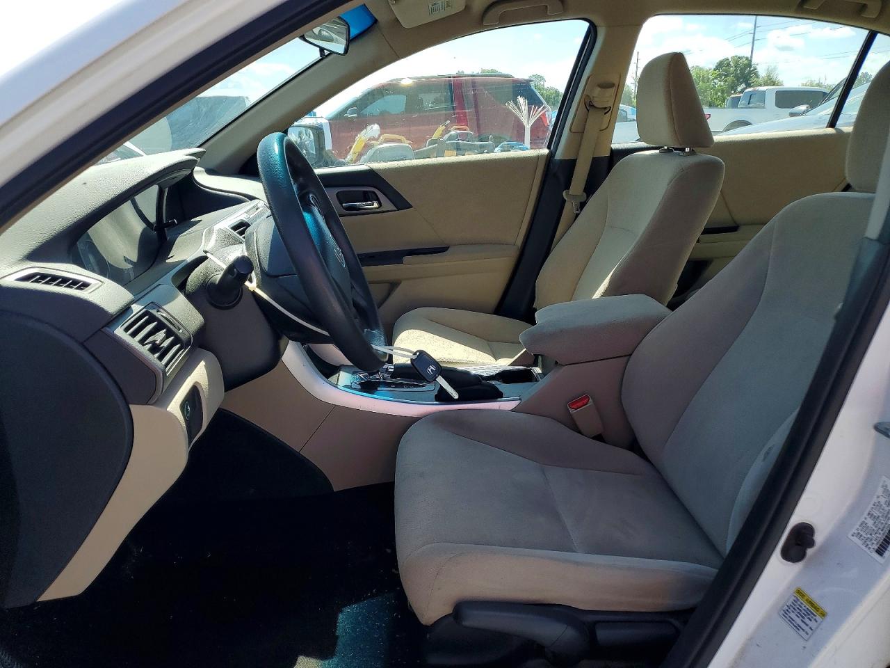 2013 Honda Accord Lx White vin: 1HGCR2F34DA212448