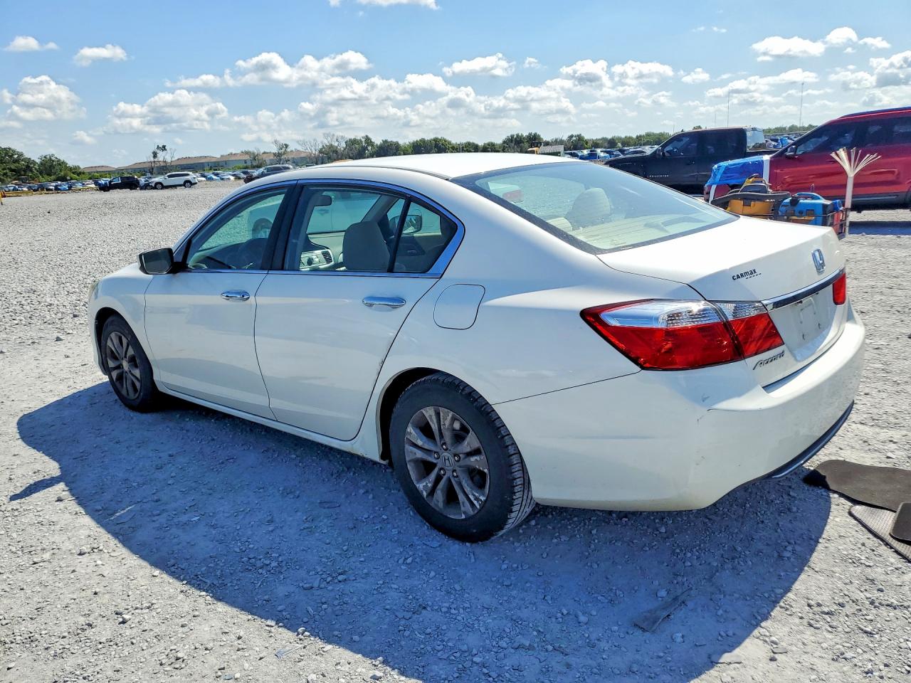 2013 Honda Accord Lx White vin: 1HGCR2F34DA212448