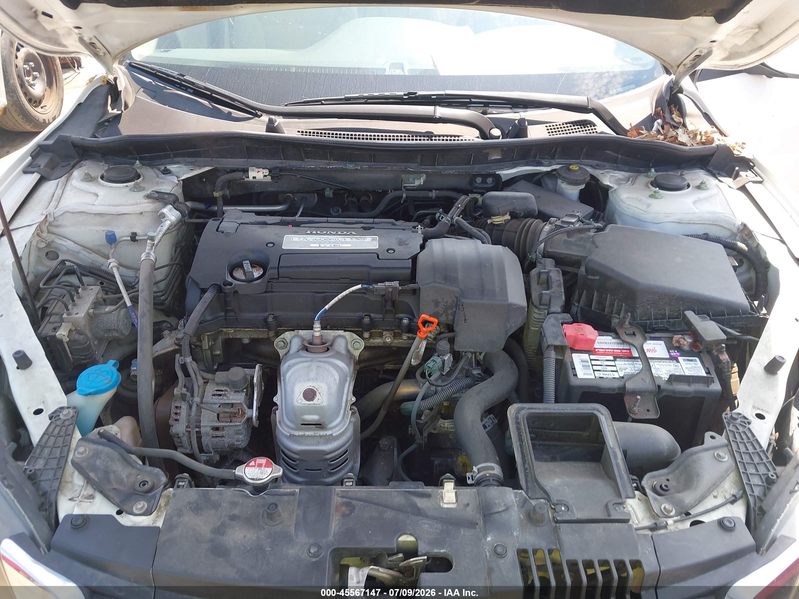 2013 Honda Accord Lx Белый vin: 1HGCR2F34DA221179