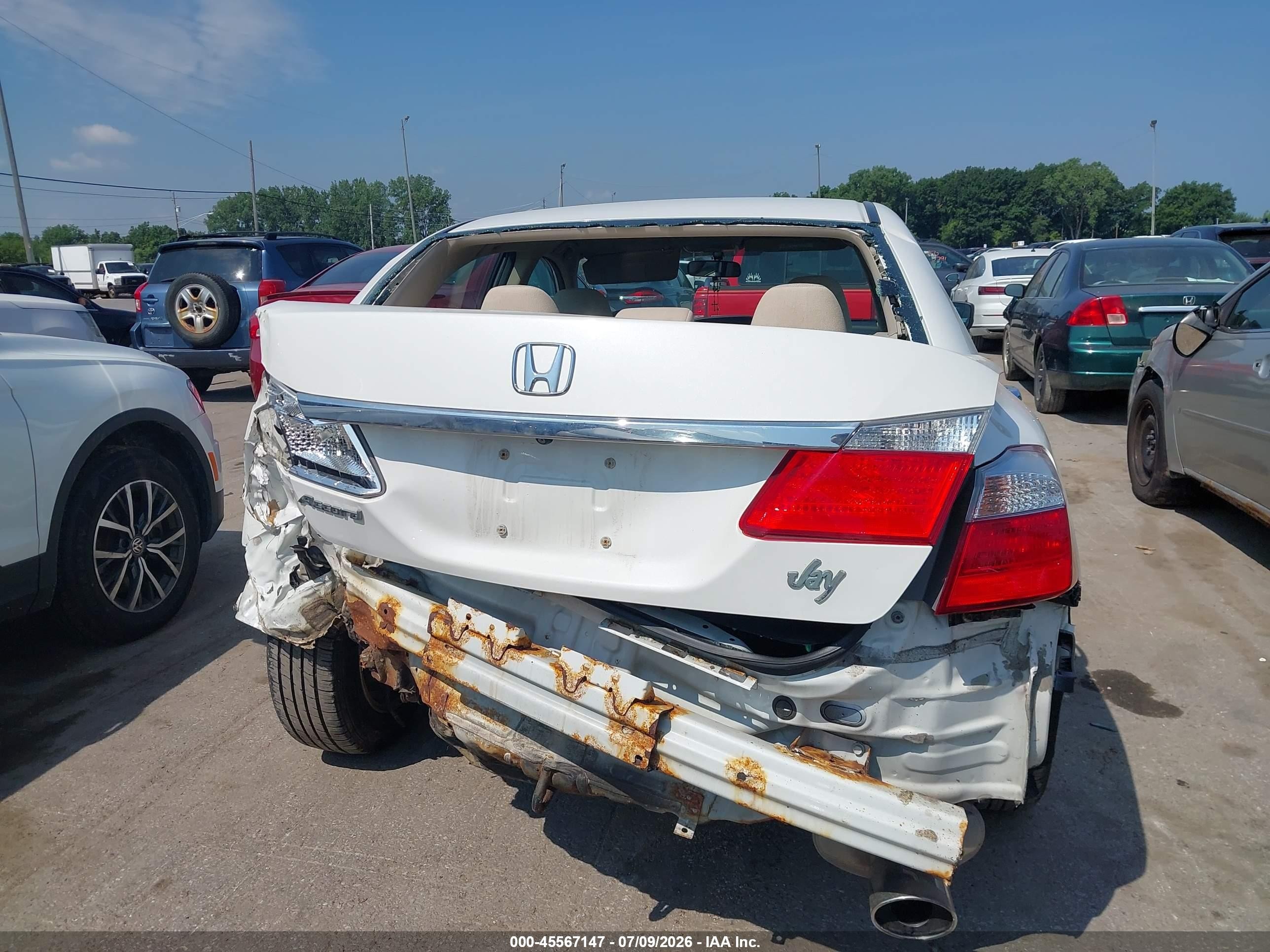 2013 Honda Accord Lx Белый vin: 1HGCR2F34DA221179