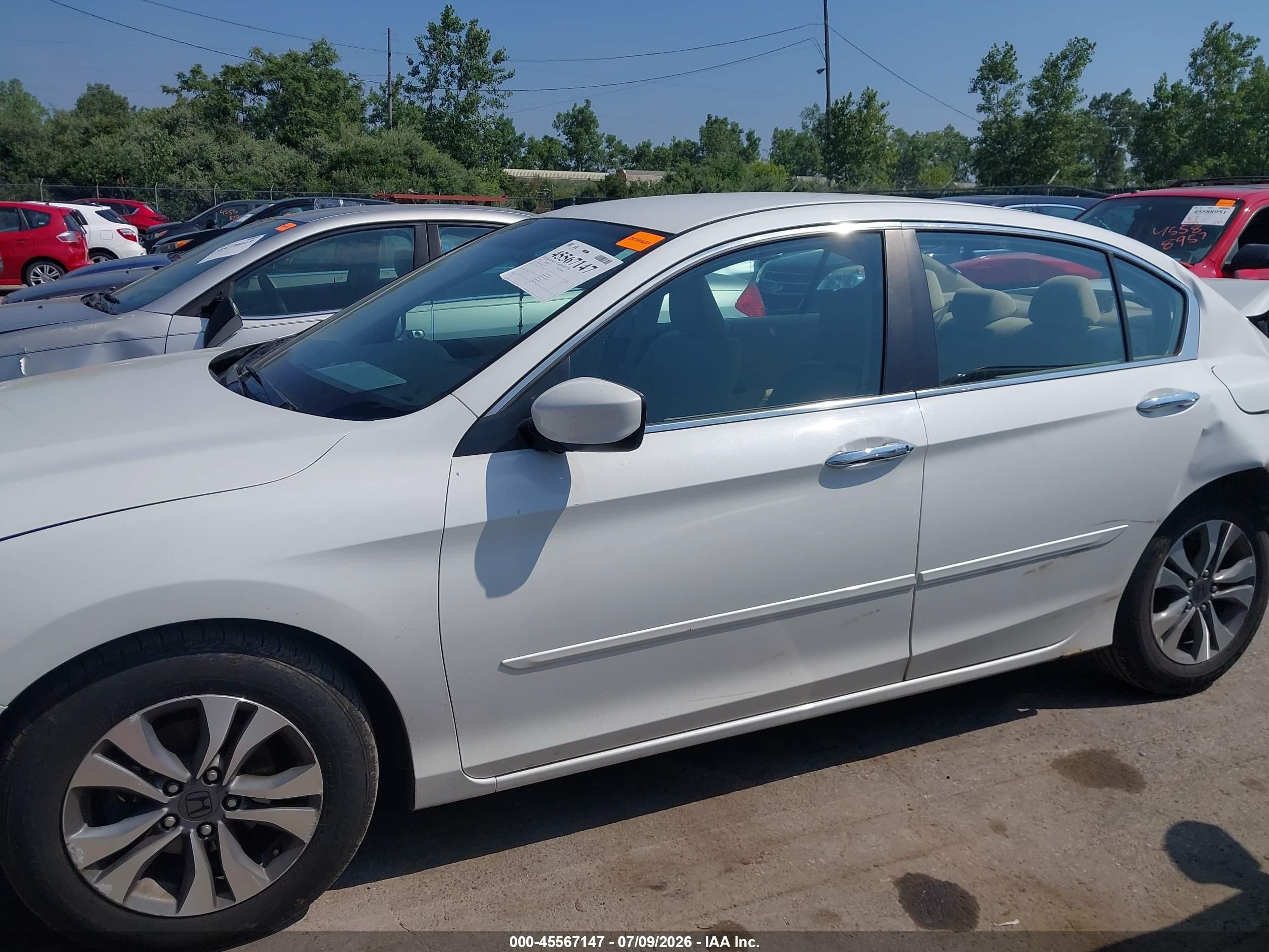 2013 Honda Accord Lx Белый vin: 1HGCR2F34DA221179