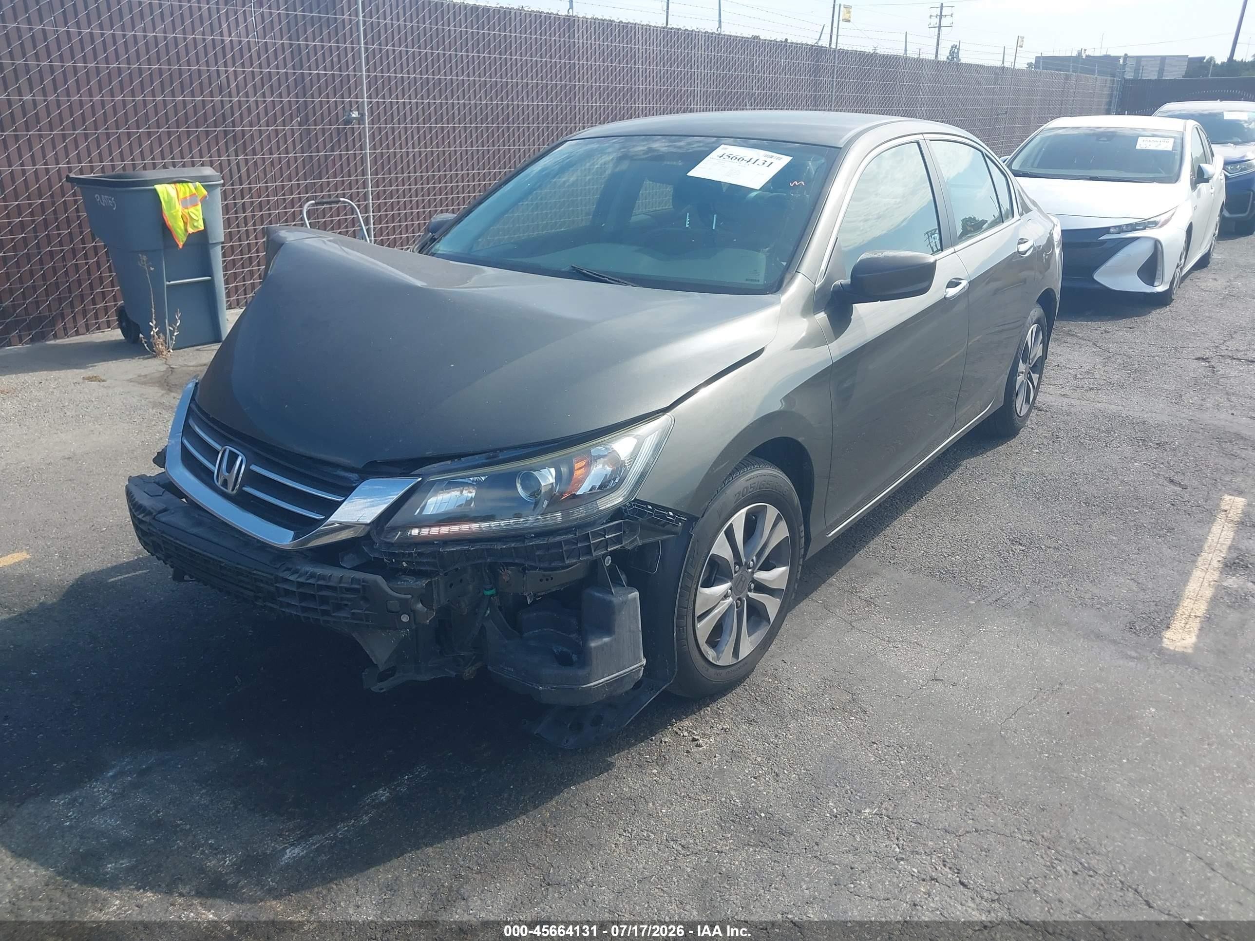 2013 Honda Accord Lx Gray vin: 1HGCR2F34DA224051