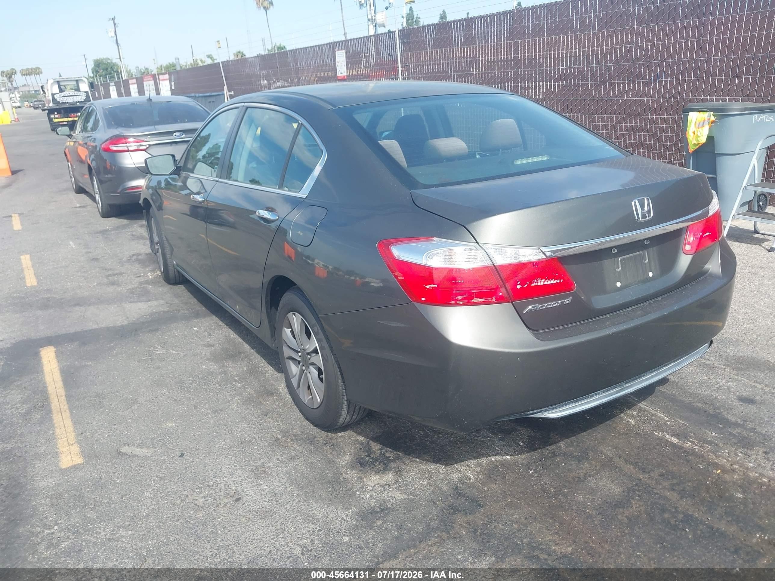 2013 Honda Accord Lx Gray vin: 1HGCR2F34DA224051